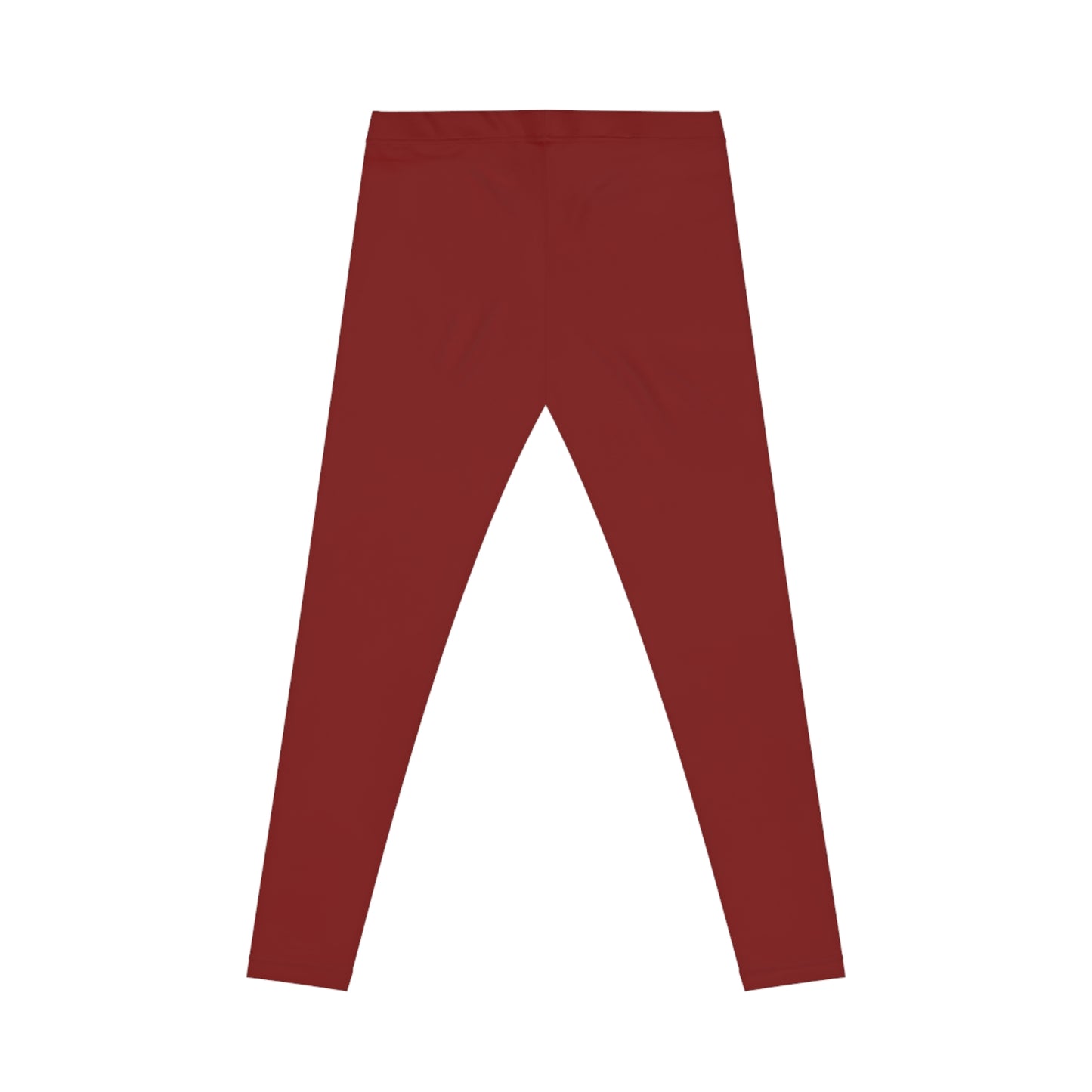Maroon Color Women's Poly-Span Casual Leggings XS-2XL