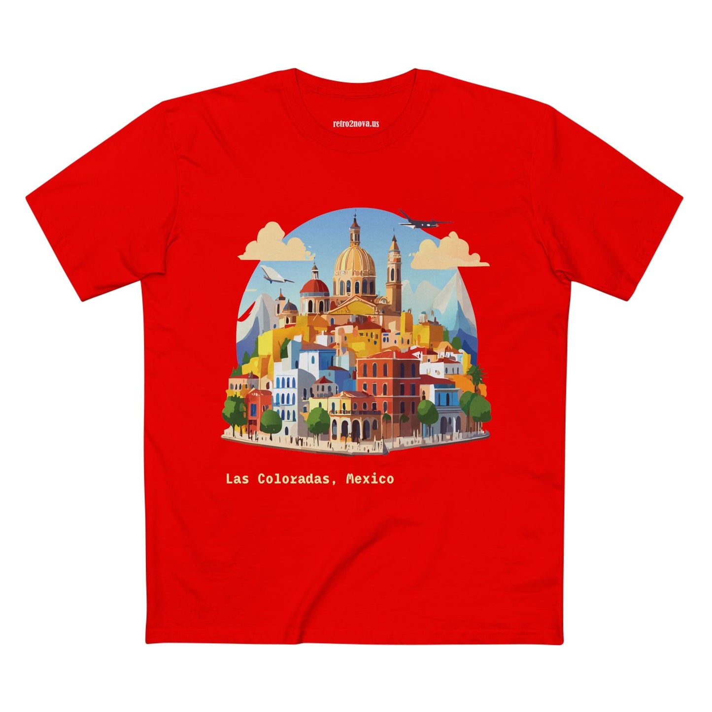 Travel Shirt Mexico Original Art Tee Unisex Premium Cotton Staple Tee With Retro2Nova Design