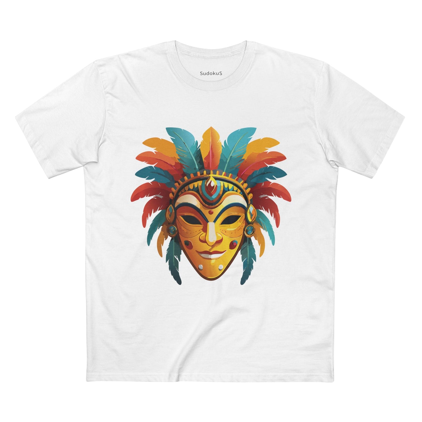 Mask Graphic Unisex 100 Cotton Staple Tee 3