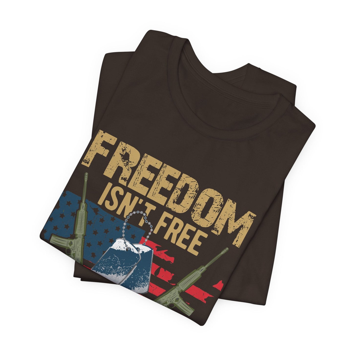 Army Veteran Patriotic Graphic Design Unisex Cotton T-Shirt v19