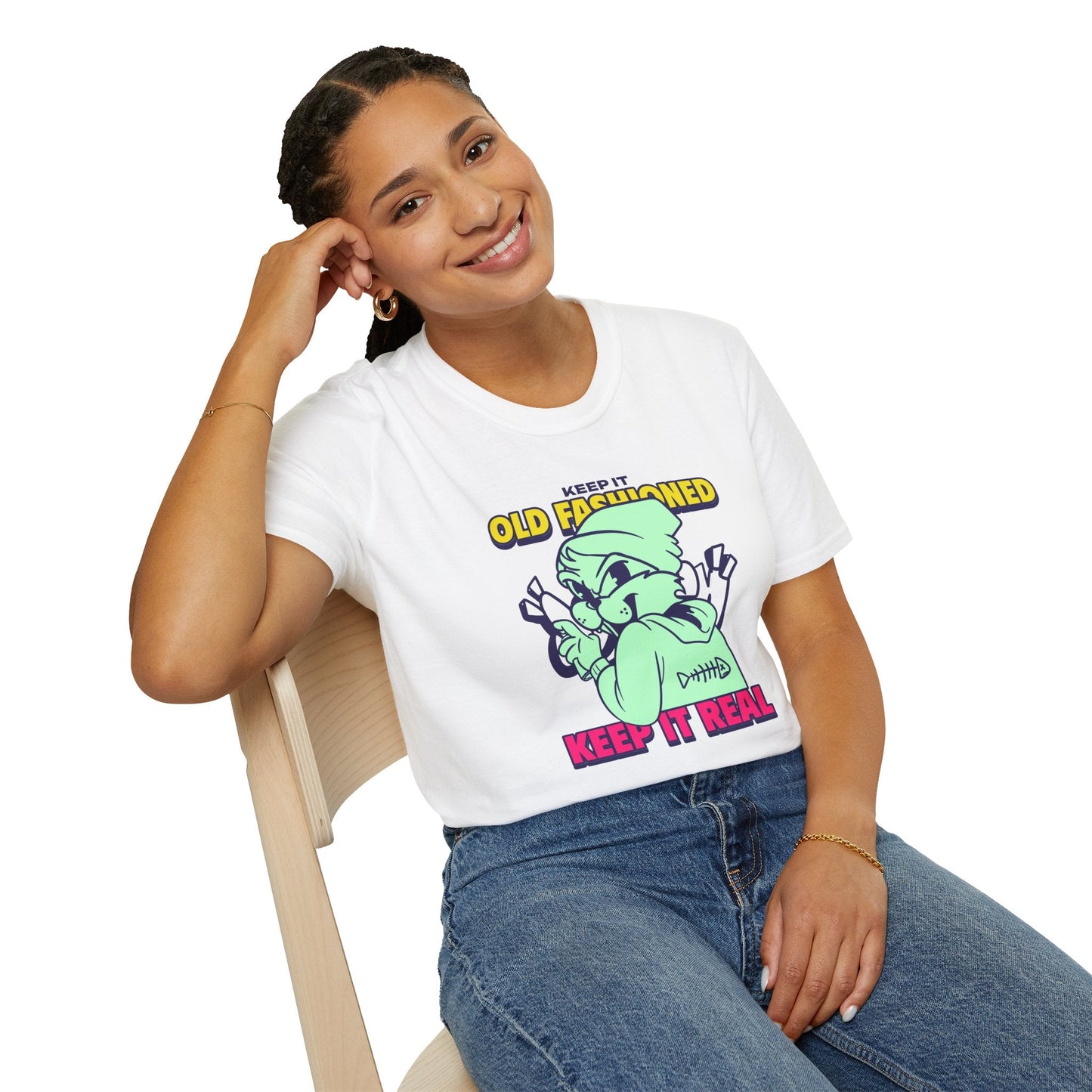 Funny Animals Tees Unisex T Shirt Gildan Softstyle 64000 100 Percent Ring Spun Cotton