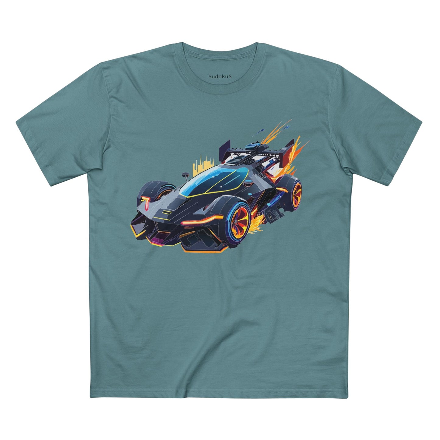 Car Graphic Unisex 100 Cotton Staple Tee 12