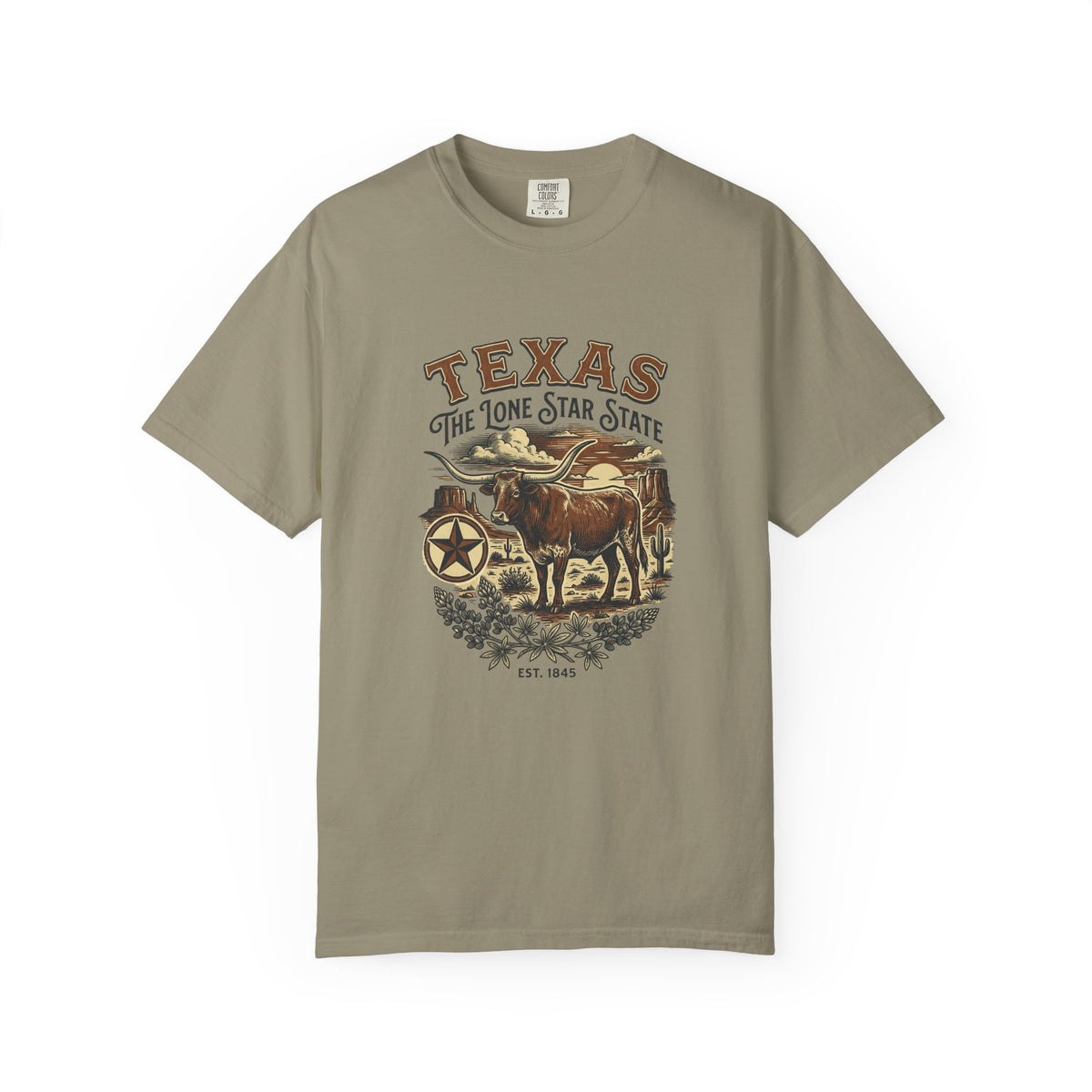 Texas State Vintage Travel Tourist Graphic Tee Unisex 100 Cotton Comfort Colors T-Shirt