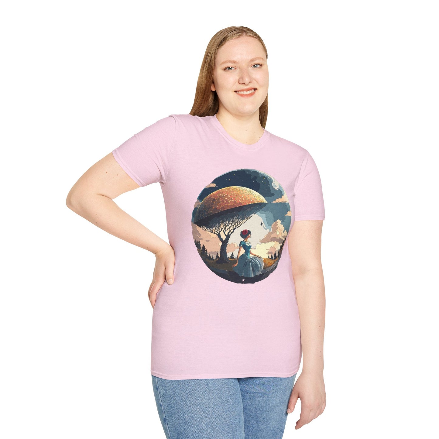 Womens Ladies Graphic T Shirts Art Design Shirt Gildan Softstyle 64000 Unisex Tee