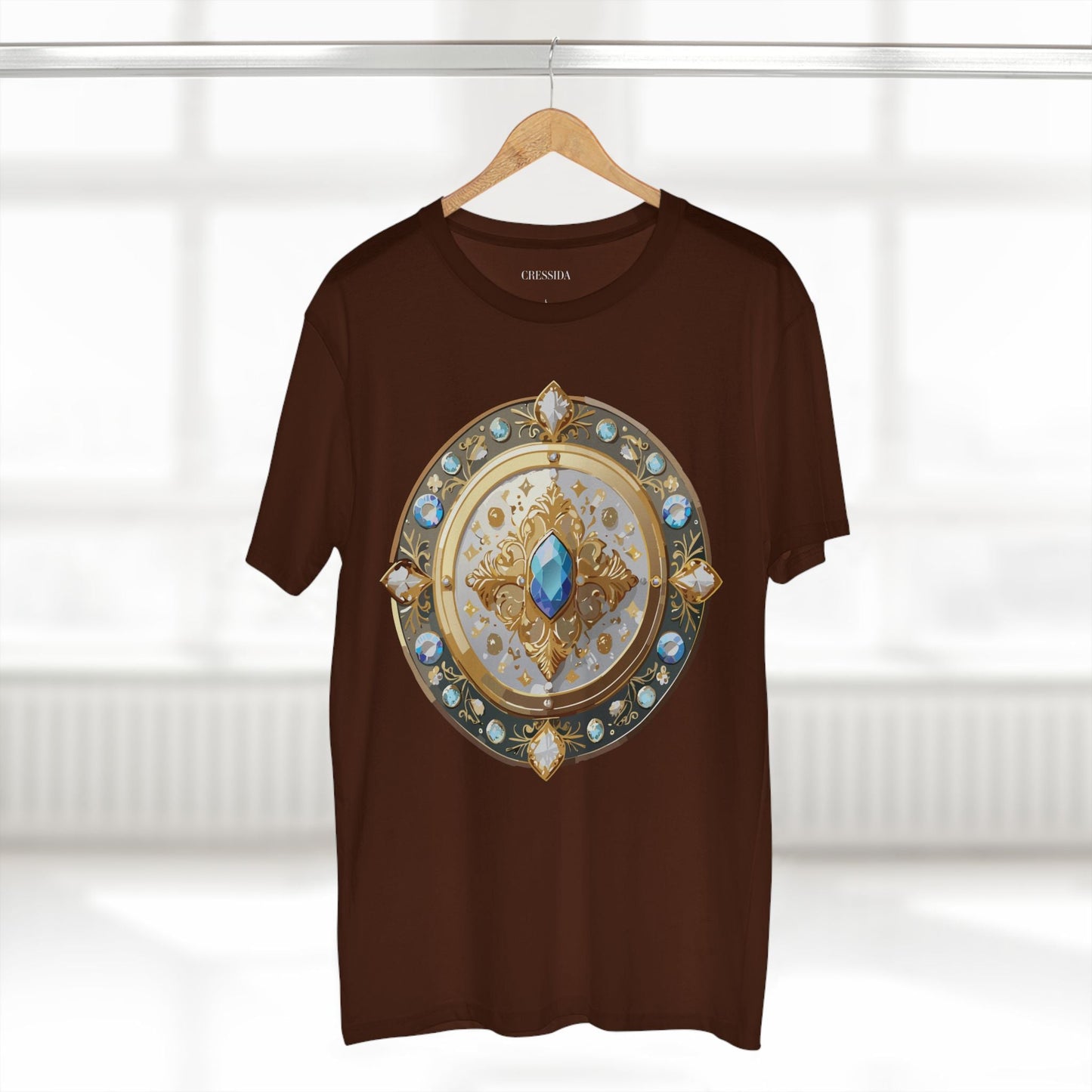 Medallion Graphic T-Shirt Unisex 100 Cotton With Gold Art Design Medal Tee 18