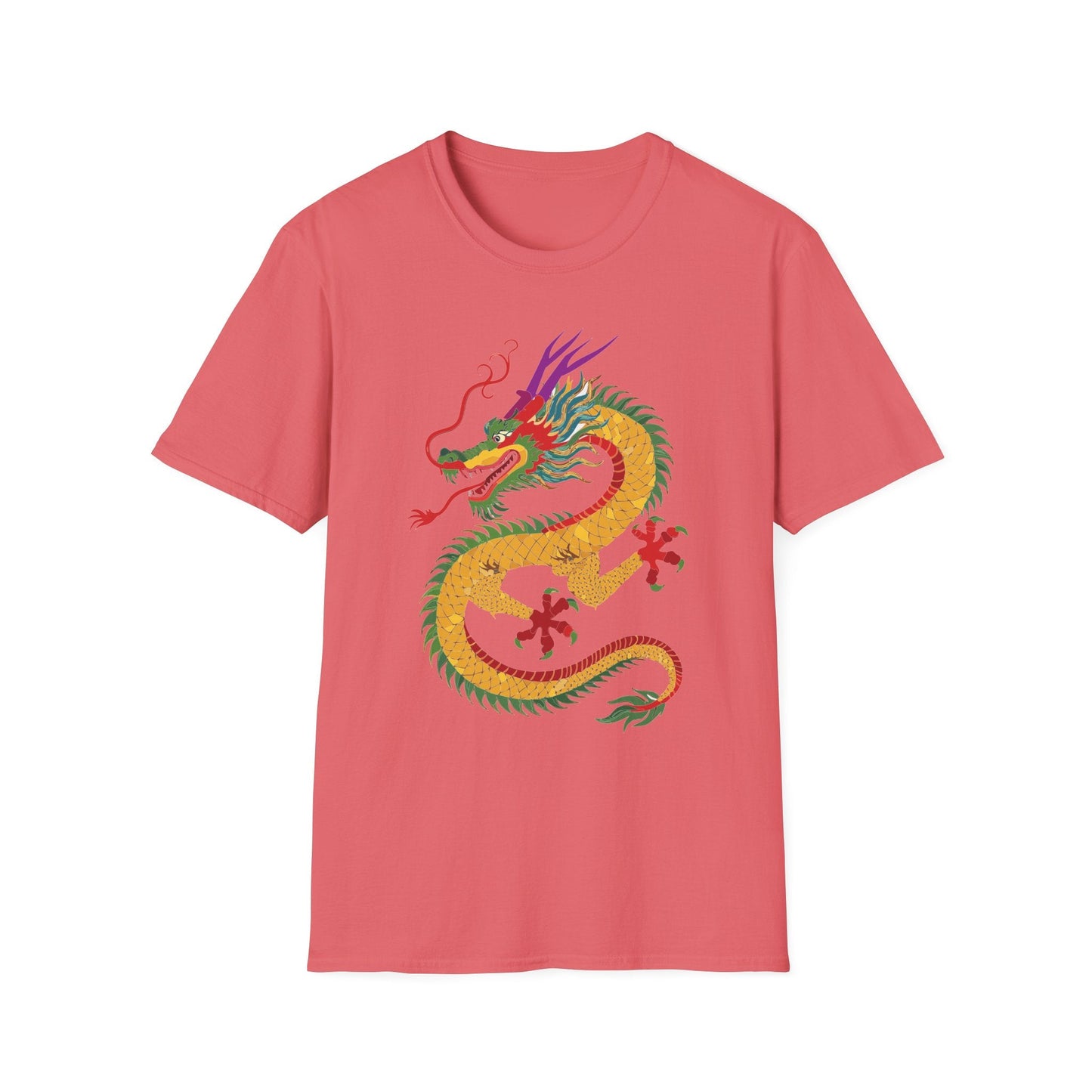 Dragon T Shirt Unisex Dragon Shirt Animal Design Softstyle Ring Spun Cotton Tee Comfort