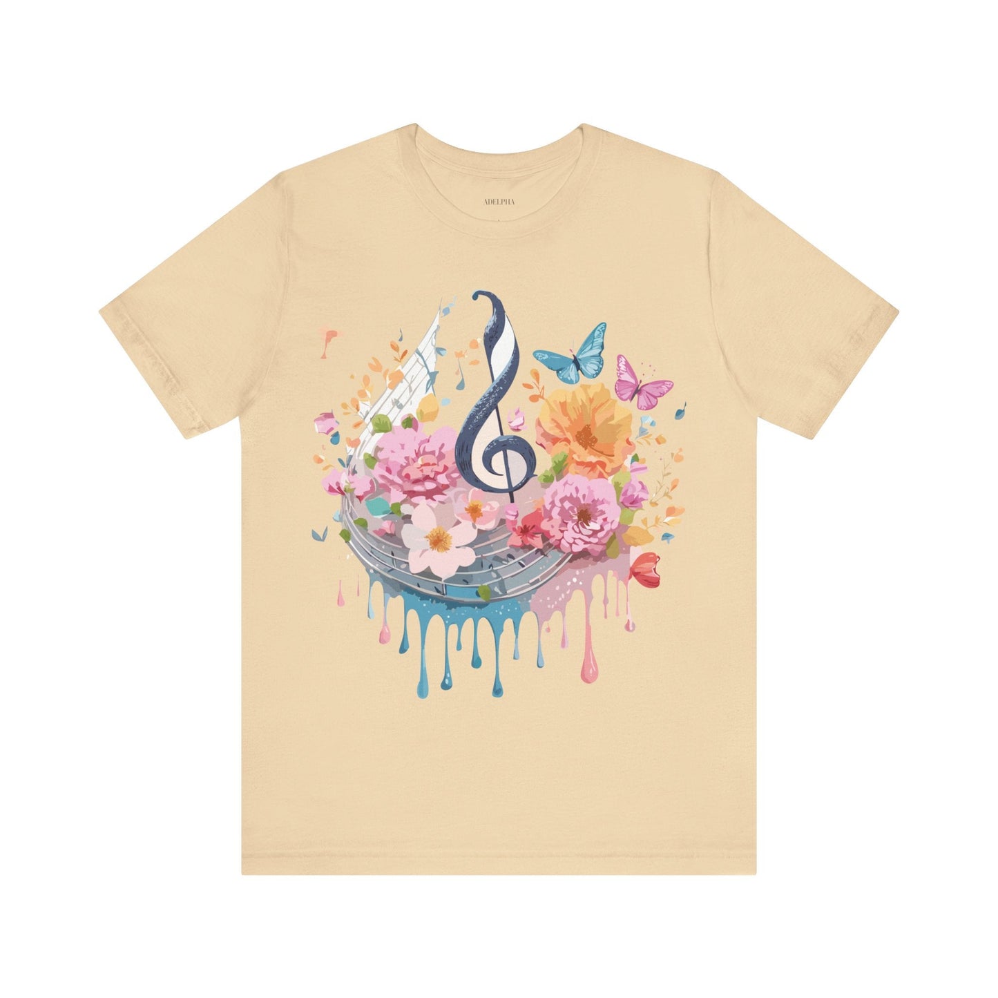 Adelpha Graphic T Shirt Unisex Jersey Short Sleeve Vintage Inspired Artwork Music Tee