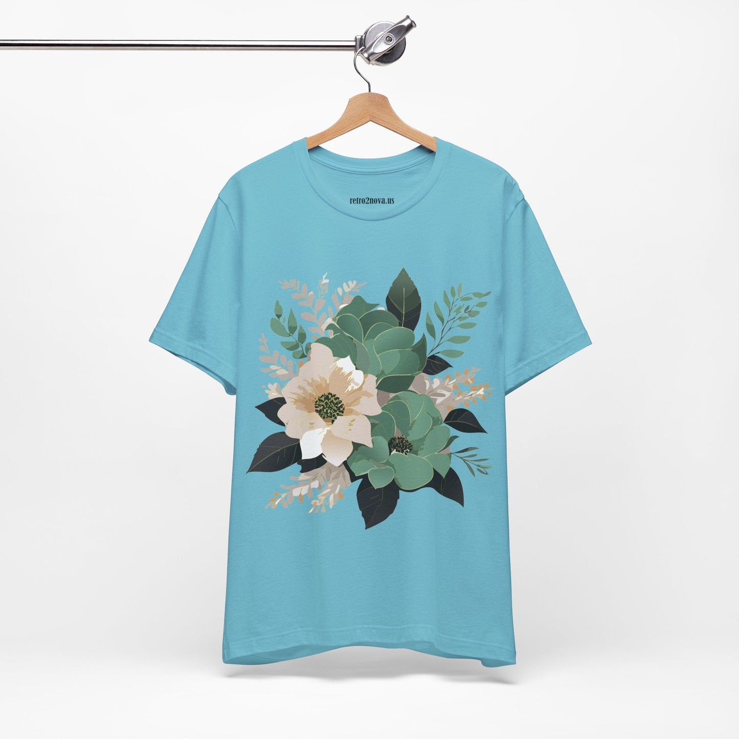 Flowers Shirt Floral Shirt Unisex Jersey Short Sleeve Tee From Flowers Collection Retro2Nova