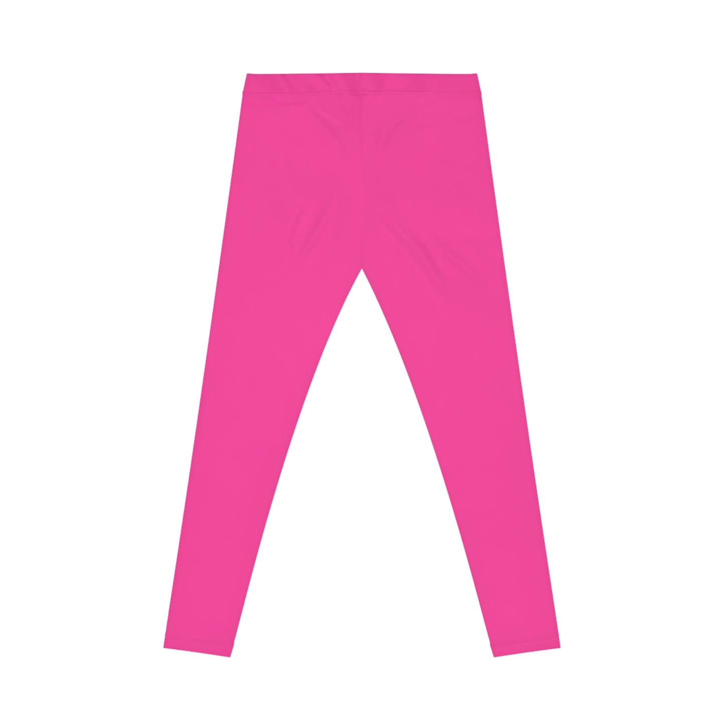 Dragonfruit Pink Color Women's Poly-Span Casual Leggings XS-2XL