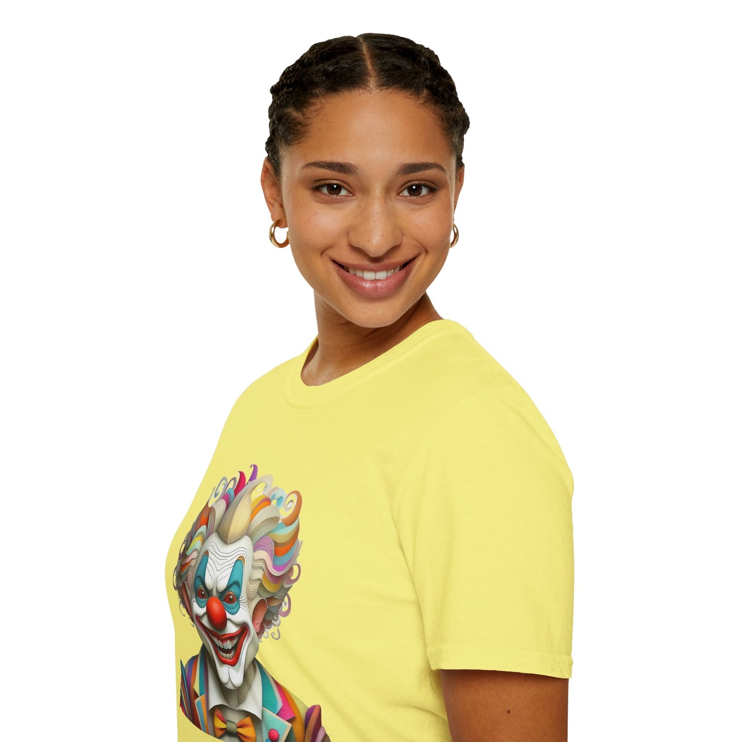 Clown Shirt Unisex T Shirt With Funny Man Circus Motif And Scary Man Design Graphic Print