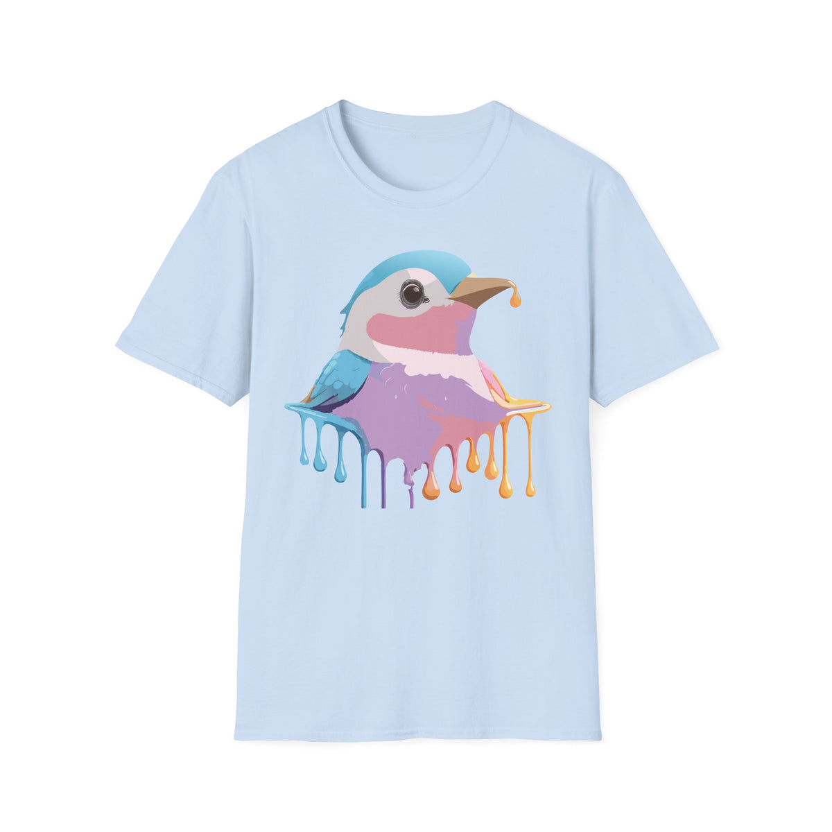 Colorful Dripping Kookaburra T-Shirt | Watercolor Bird Illustration