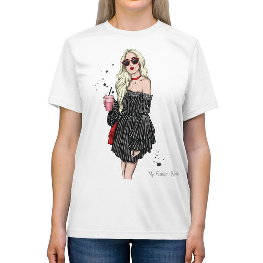 Tri-blend Tee Shirt with Art Design