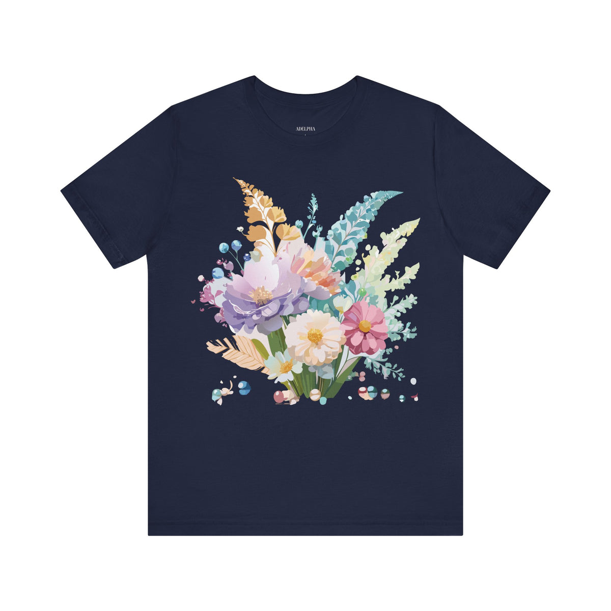 Floral Graphic Tee Shirt - Bella+Canvas Unisex 100 Cotton 10