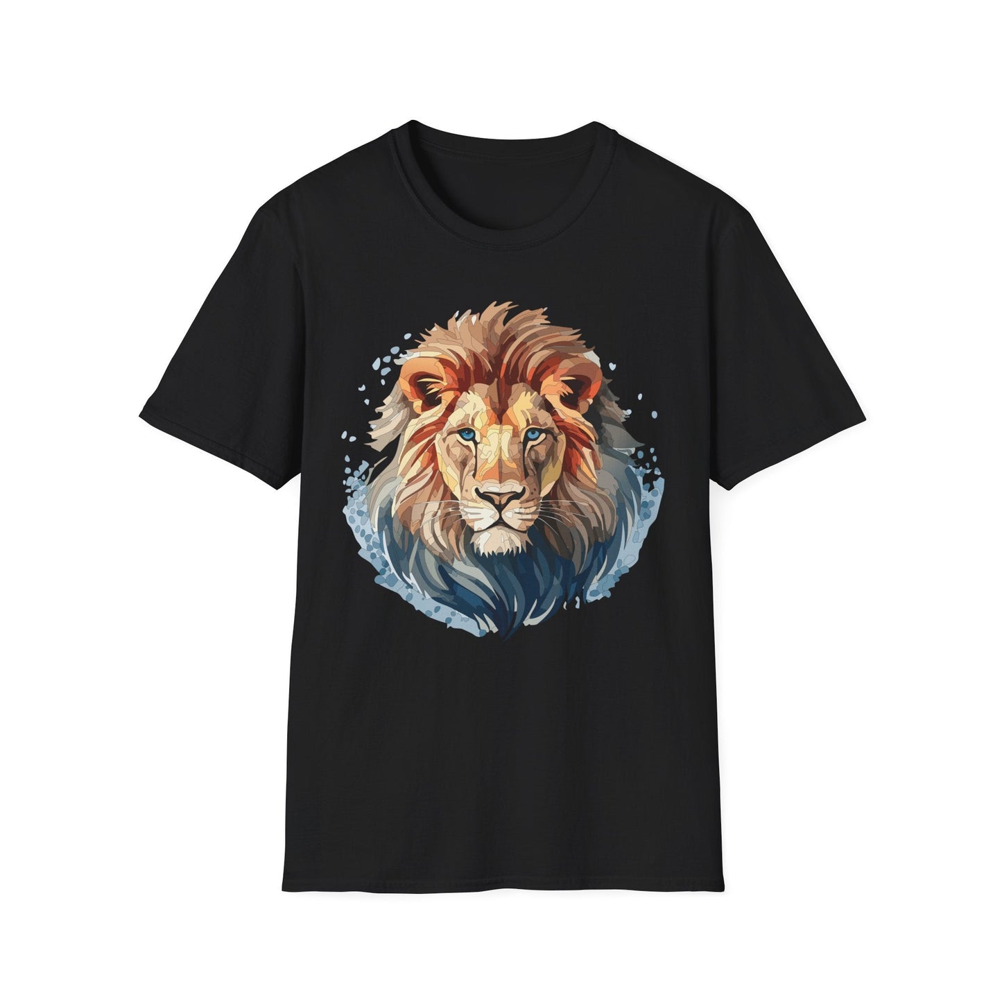 Unisex Lion Shirt Gildan Softstyle 64000 Tee 100 Percent Ring Spun Cotton