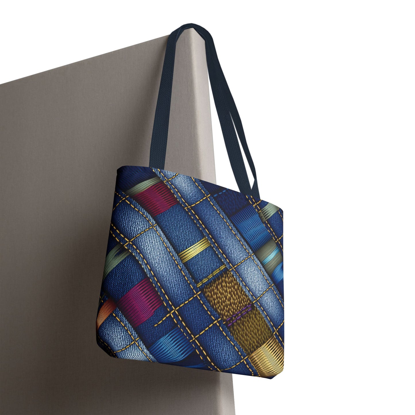 DENIM PRINT CANVAS BAG HIGH-QUALITY 100% SPUN POLYESTER 3 SIZES CANVAS BAG-148