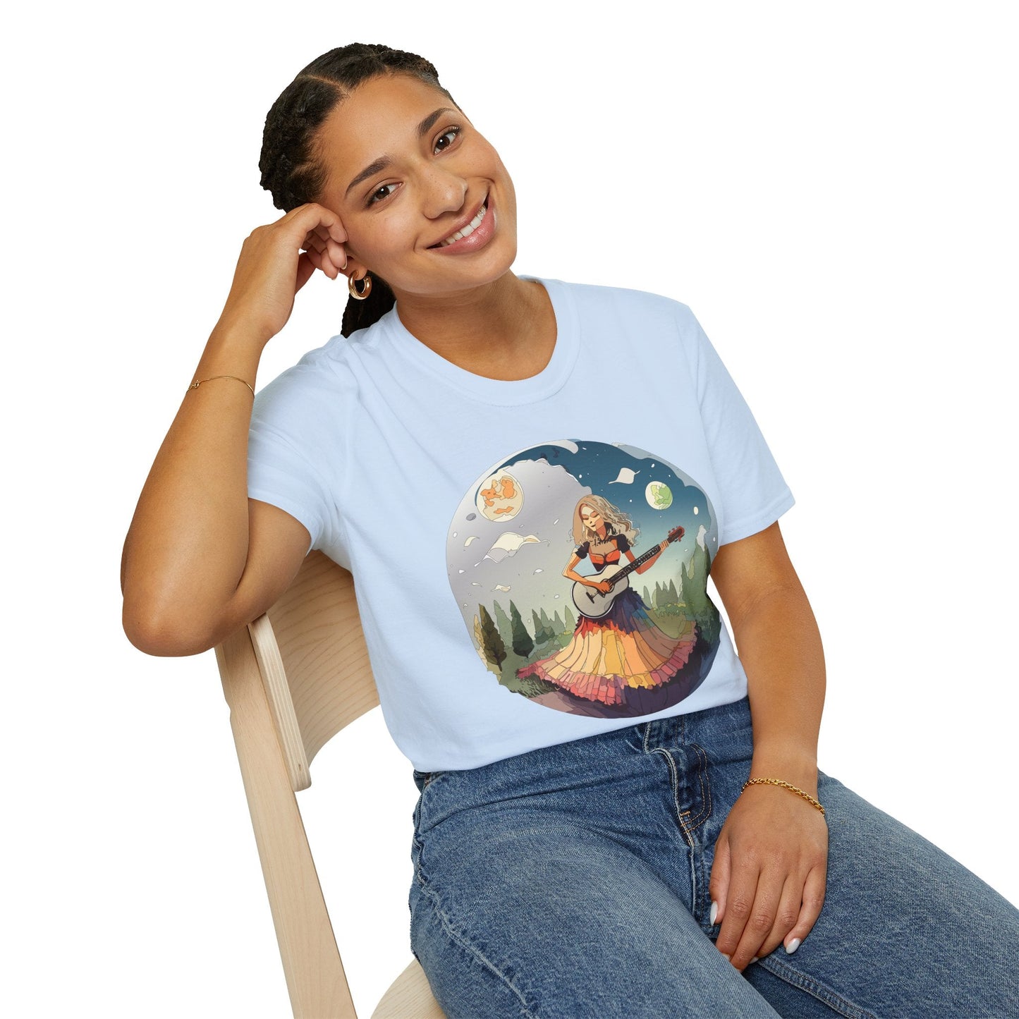 Womens Graphic T Shirts Art Design Tee Softstyle 64000 Ring Spun Cotton Comfort Everyday