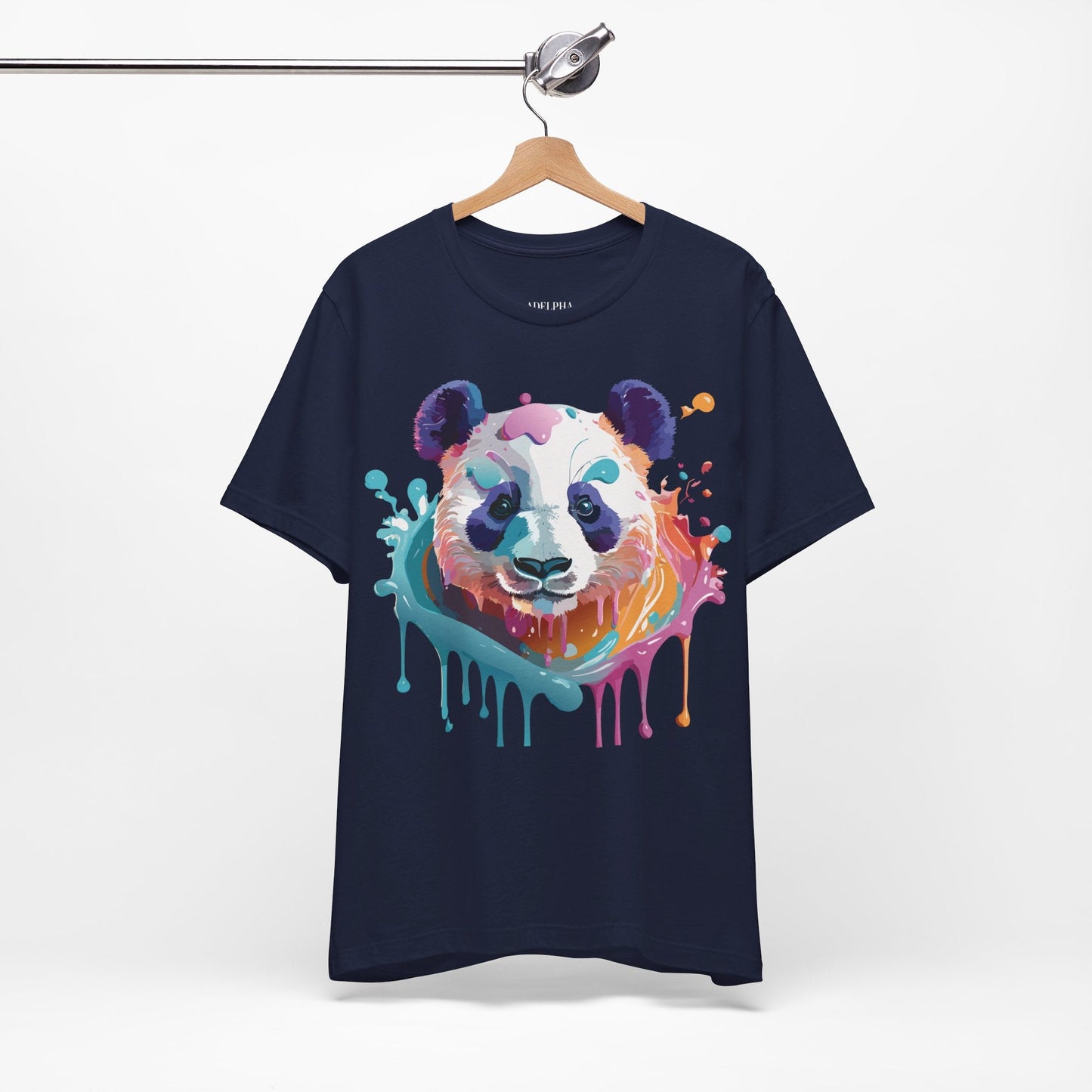 Panda Graphic Unisex 100 Cotton Vintage Art with Animal T-Shirt 12