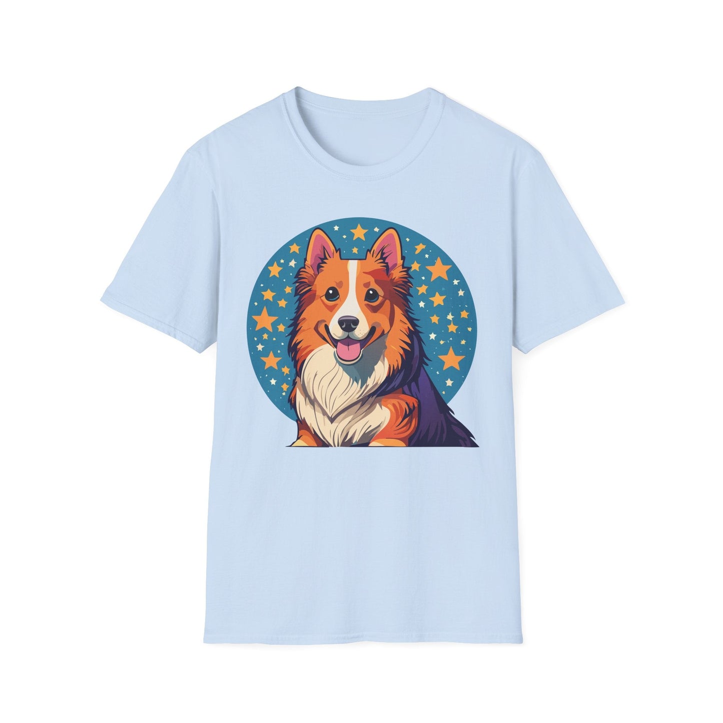 Unisex Dog Shirt Animal Print Tee Gildan Softstyle 64000 Tee