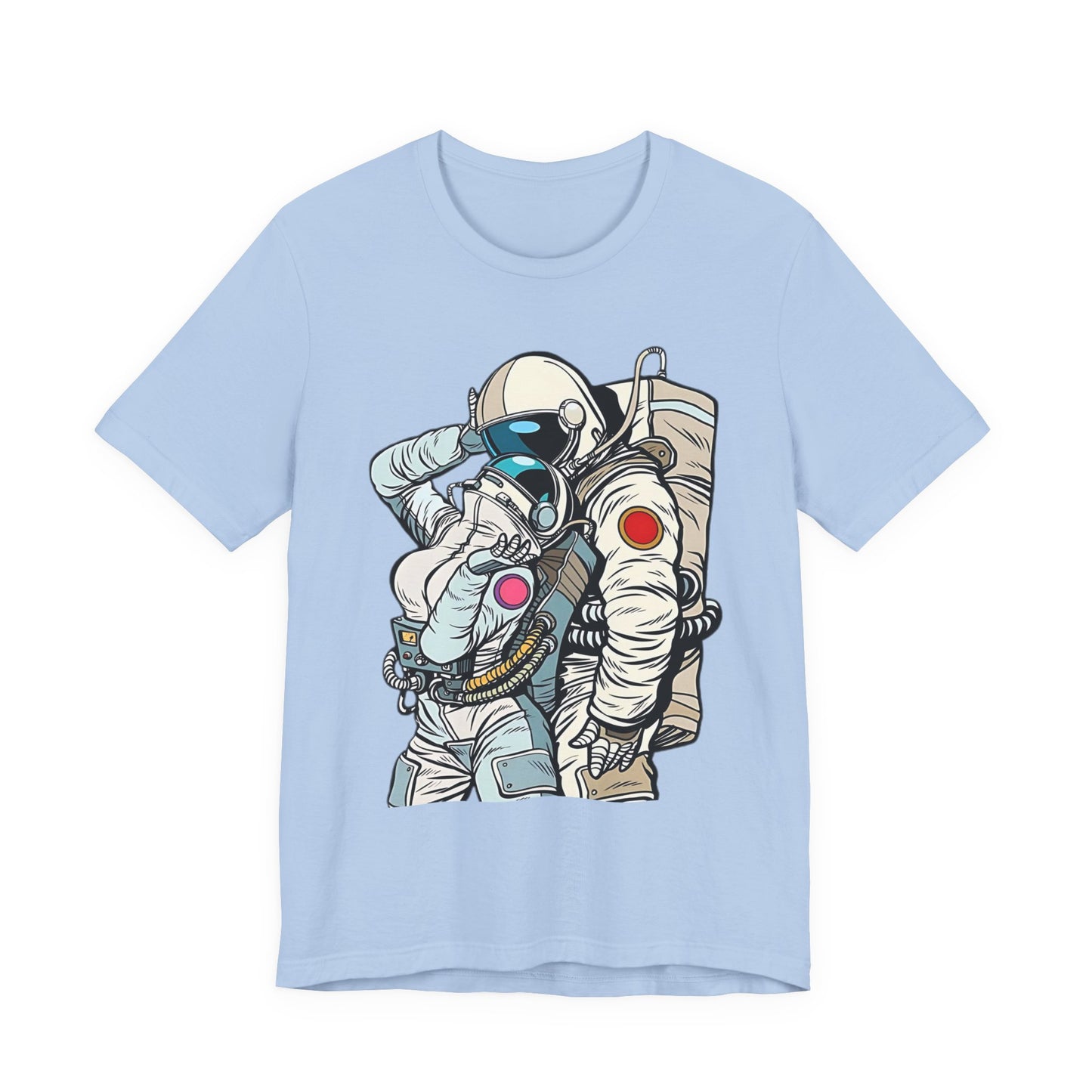 Unisex Astronaut T-shirt, Space Lovers Tee, Cosmic Top, Astronaut Graphic Tee, Cosmos Graphic T-Shirt, Love Shirt Art T-Shirt