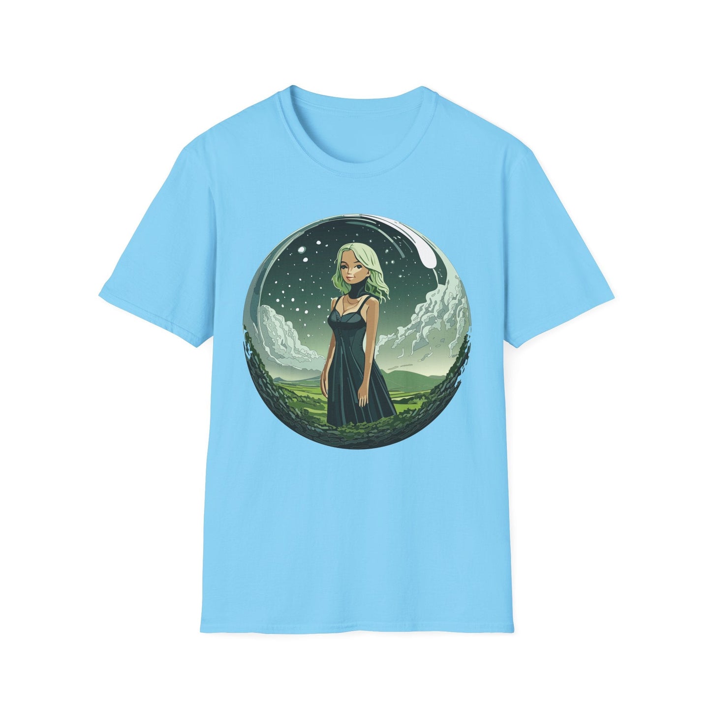 Womens Graphic T Shirt Art Design Tee Ladies Short Sleeve Softstyle 64000 Cotton Ring Spun