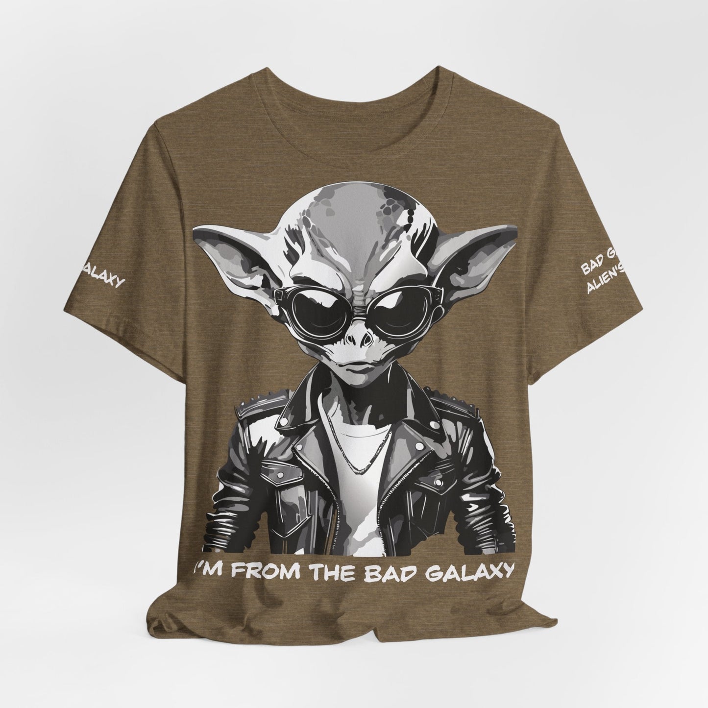 Tee Shirt With Alien From Bad Galaxy 100 Percent Cotton Made In USA Free Shipping