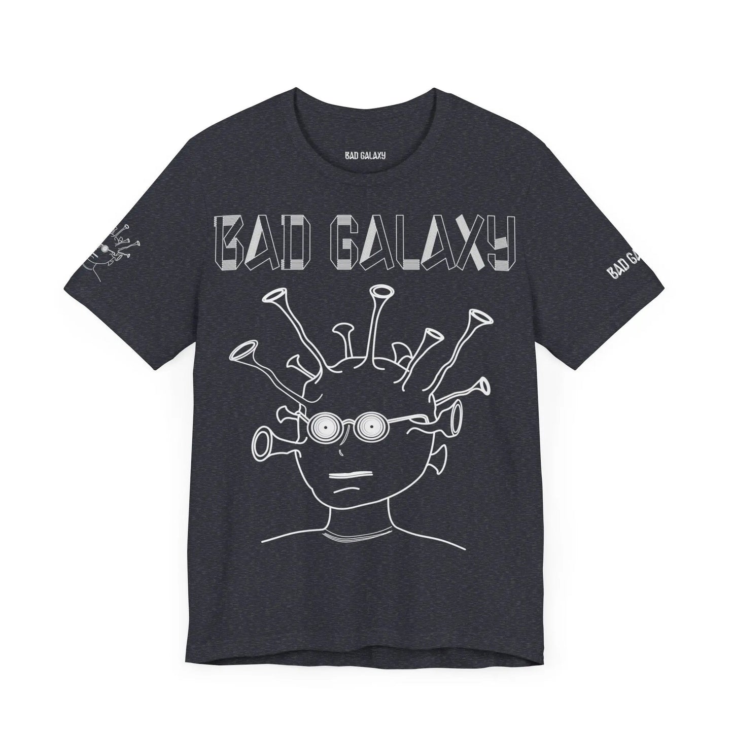 Tee Shirt With Alien From Bad Galaxy 100 Percent Cotton Eco Friendly Inks Made In USA