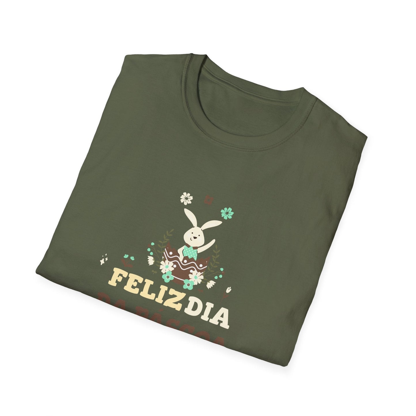 Easter Day T Shirt Unisex Softstyle Tee With Easter Design Print Gildan 64000 Comfort Fit
