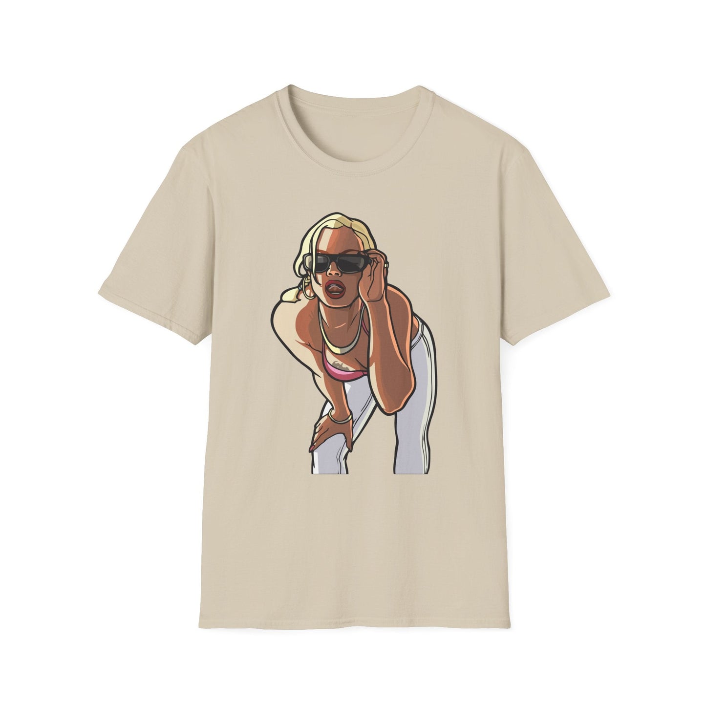 Cartoon Animation T Shirt Funny Tee Unisex Gildan Softstyle 64000 100 Percent Ring Spun Cotton
