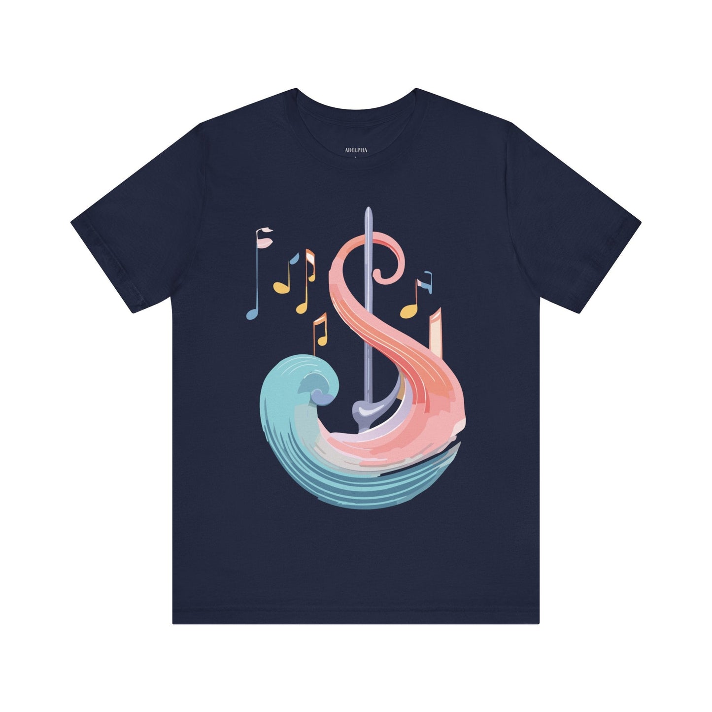 Music T Shirt Graphic Tee Unisex Short Sleeve Adelpha Vintage Inspired Artwork Art Design