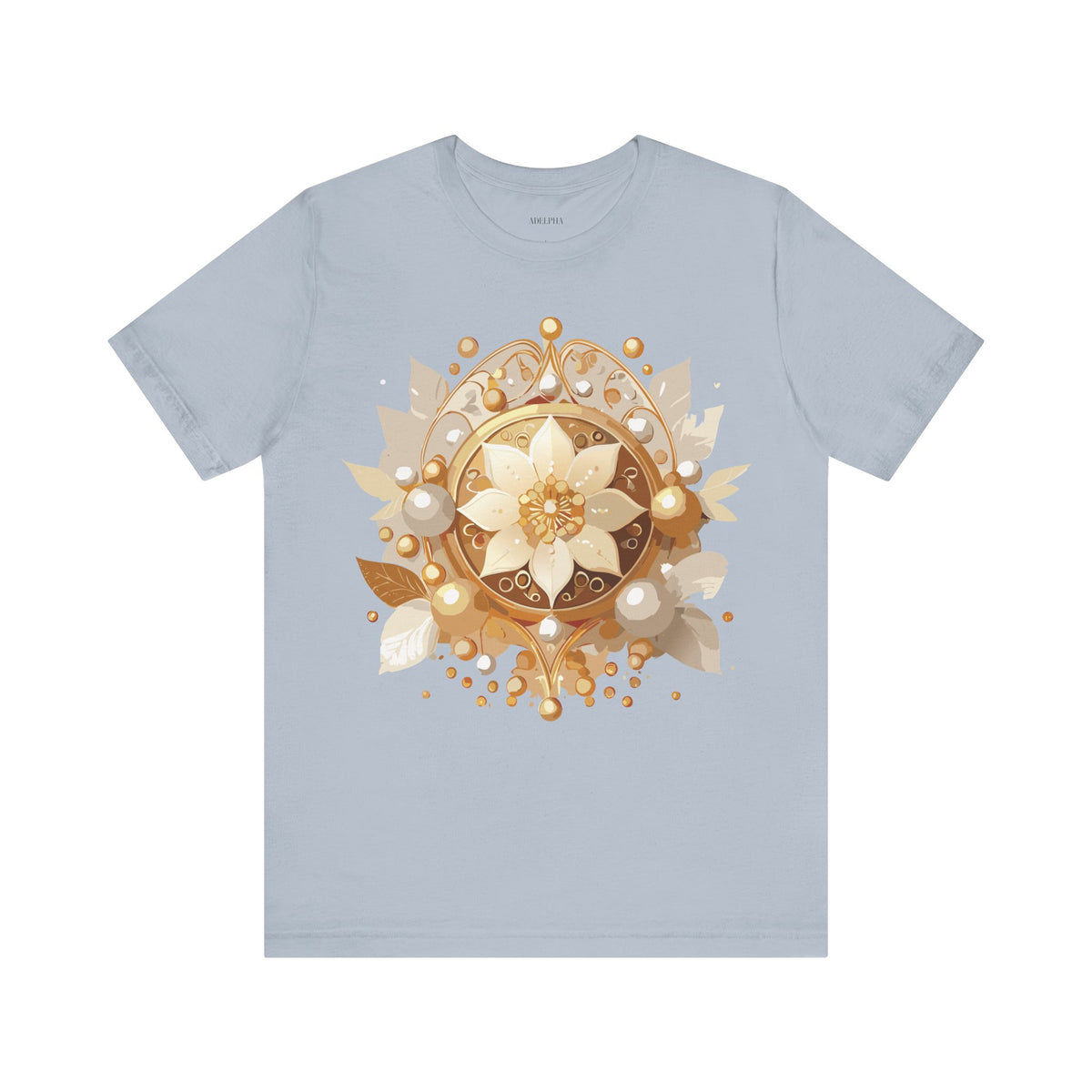 Jewelry Graphic Unisex Cotton Bella+Canvas Tee with Art Design n131