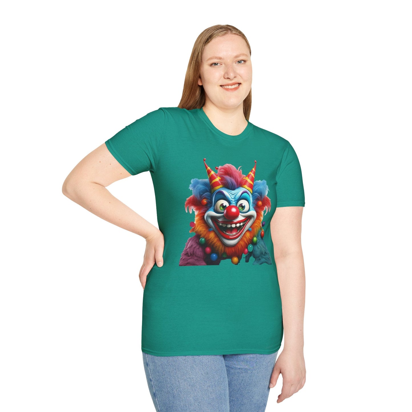 Clown Shirt For Men And Women Funny Circus Tee Scary Man Shirt Unisex Softstyle Tee