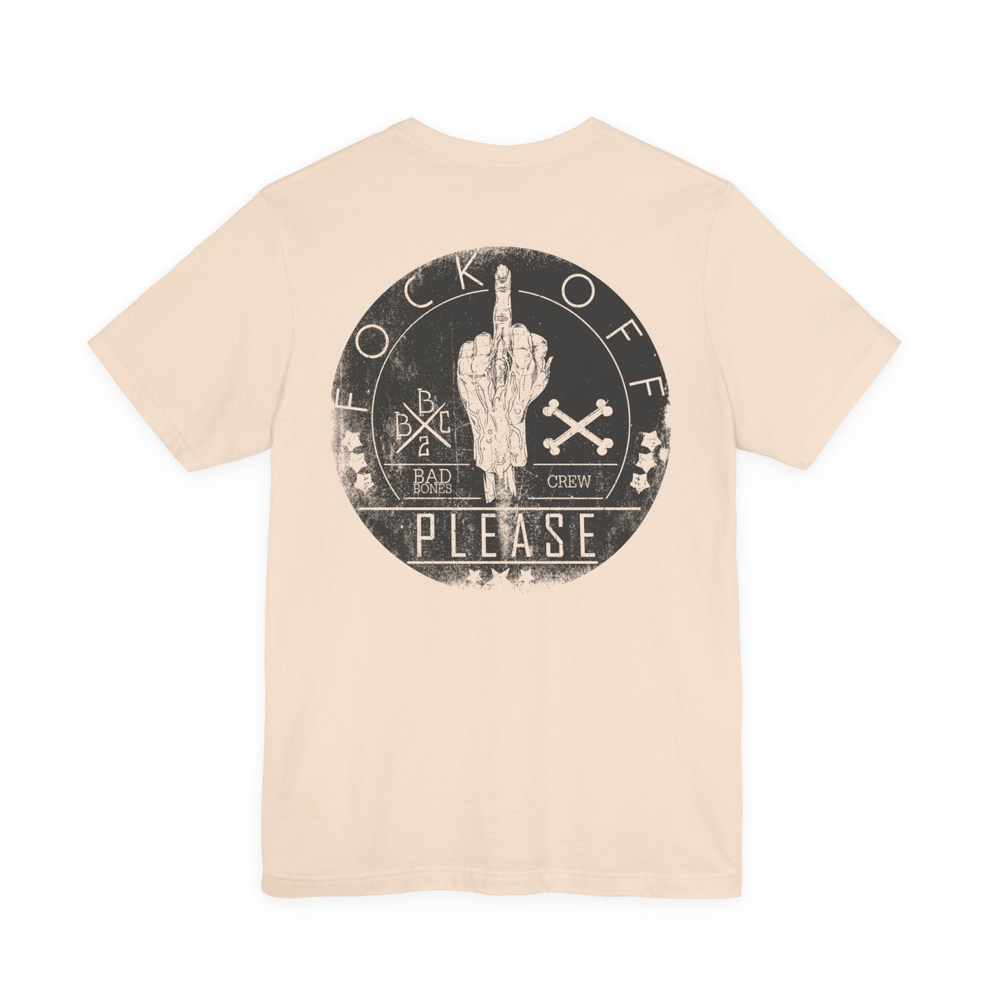Middle Finger Skull Graphic Design Unisex Cotton T-Shirt A-11