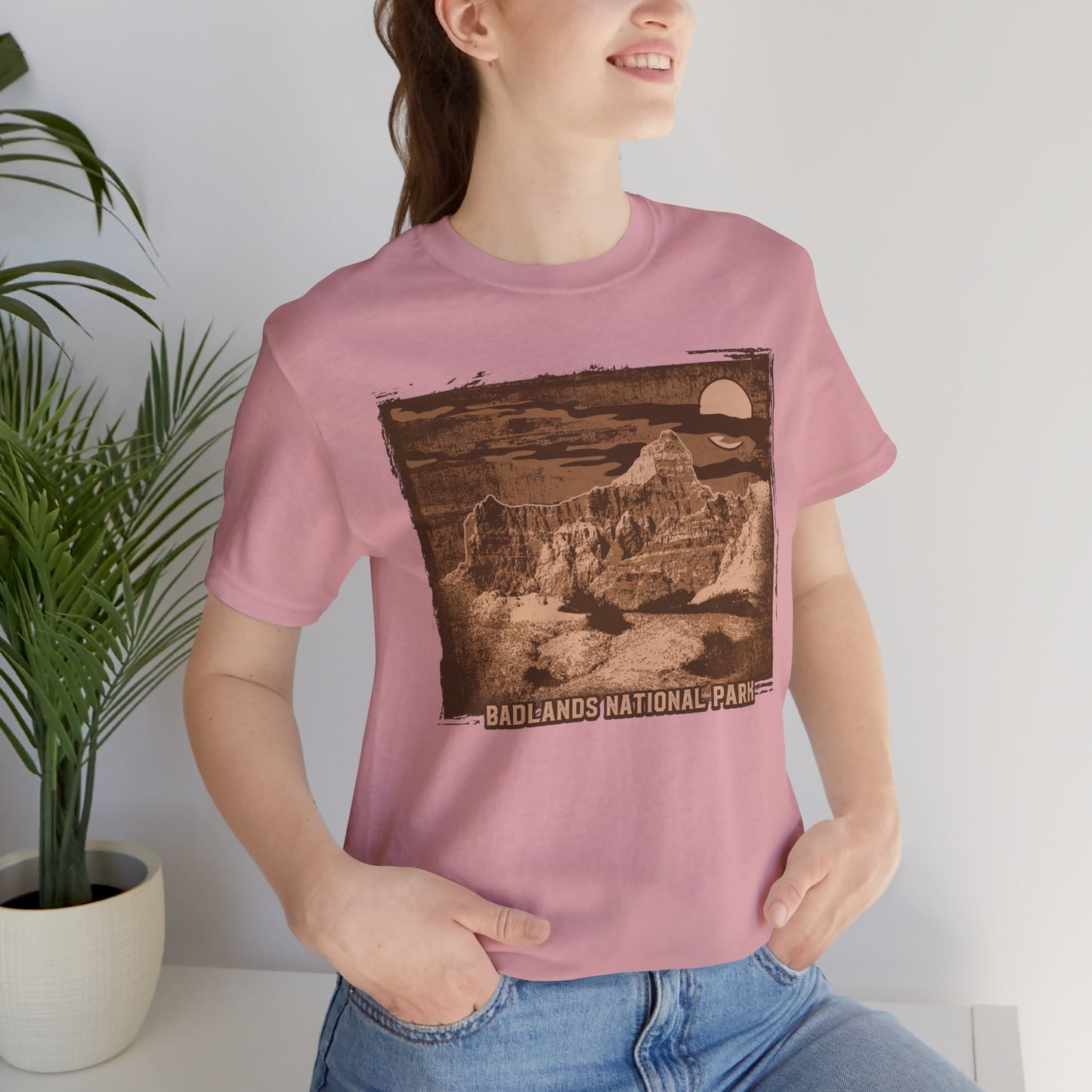 Badlands Retro Poster Graphic Design Tee, Badlands Shirt, Vintage Tees, Art Design T-Shirt, Graphic Tee, Retro Art Shirts