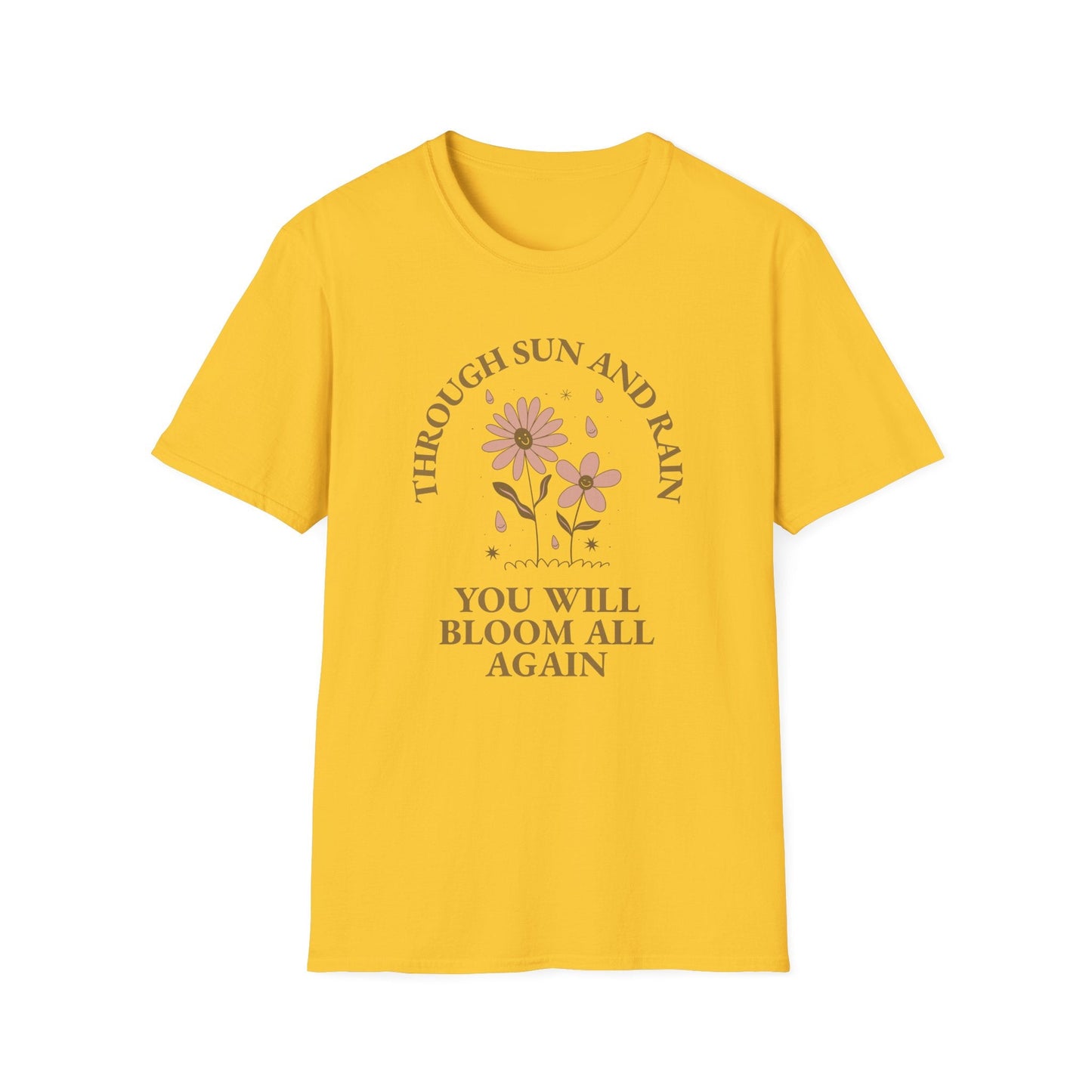 Positive Slogan T Shirt For Everyday Motivation Unisex Tee With Positive Words And Good Quotes Gildan Softstyle 64000