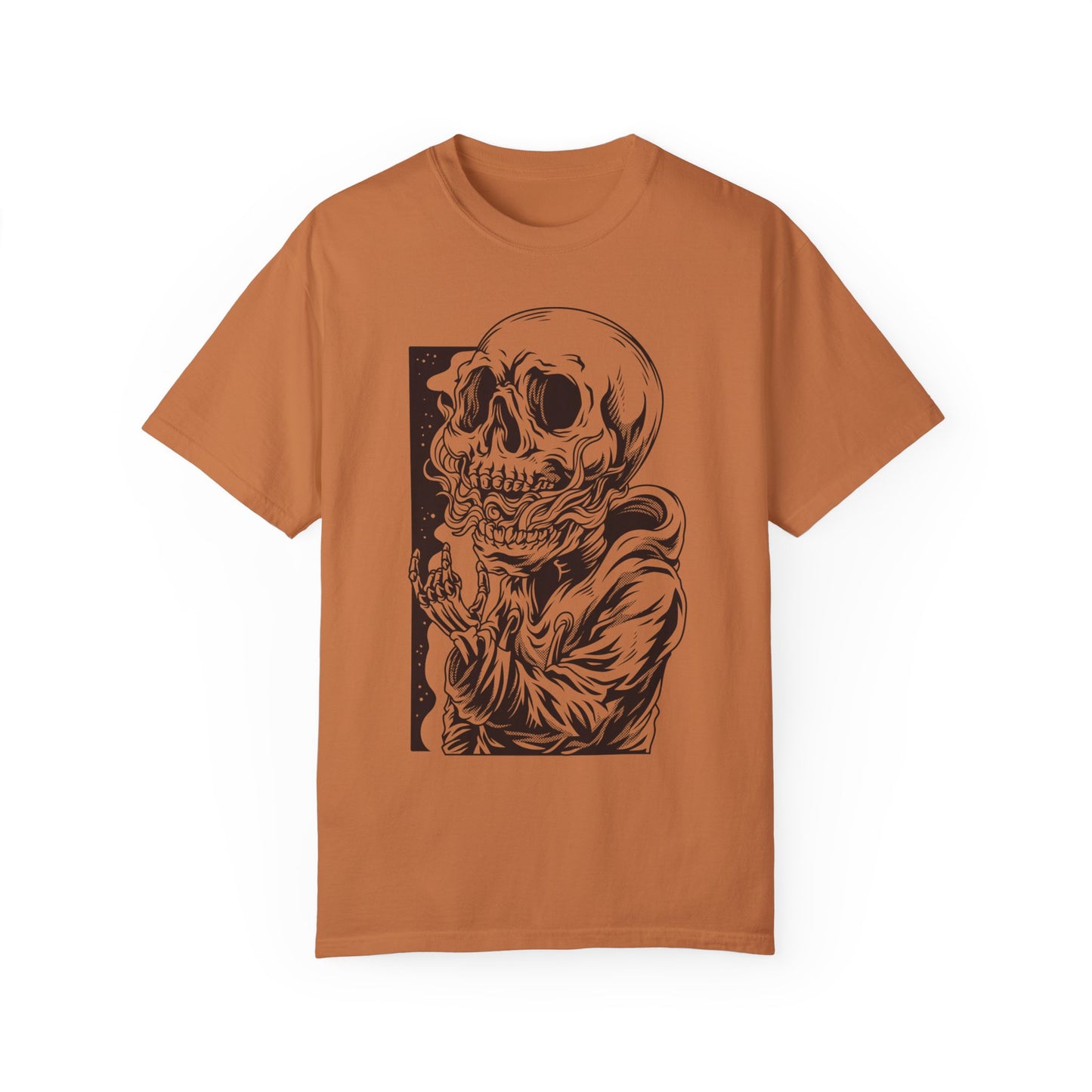 Unisex Cotton Tee Shirt with Skull