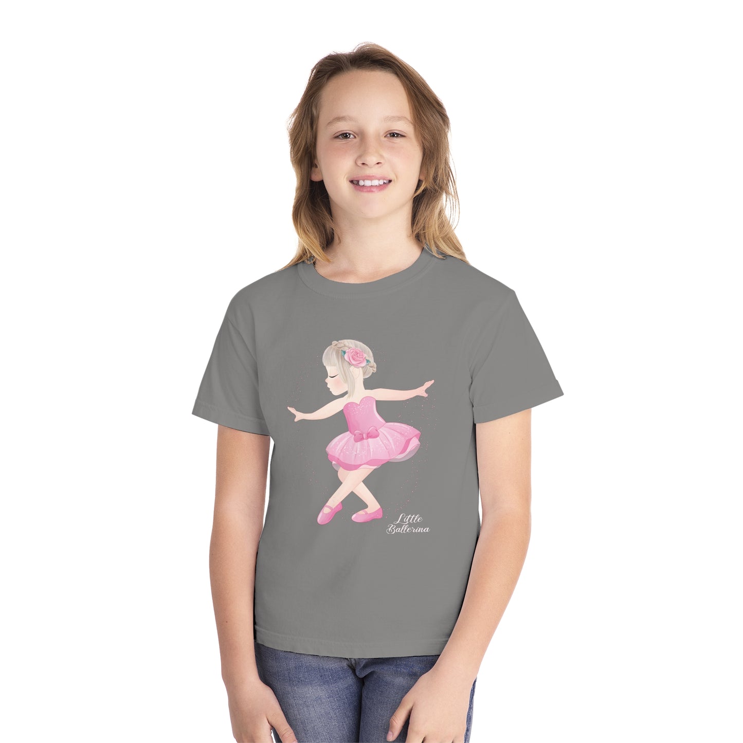 Youth Tee Shirt with Little Ballerina