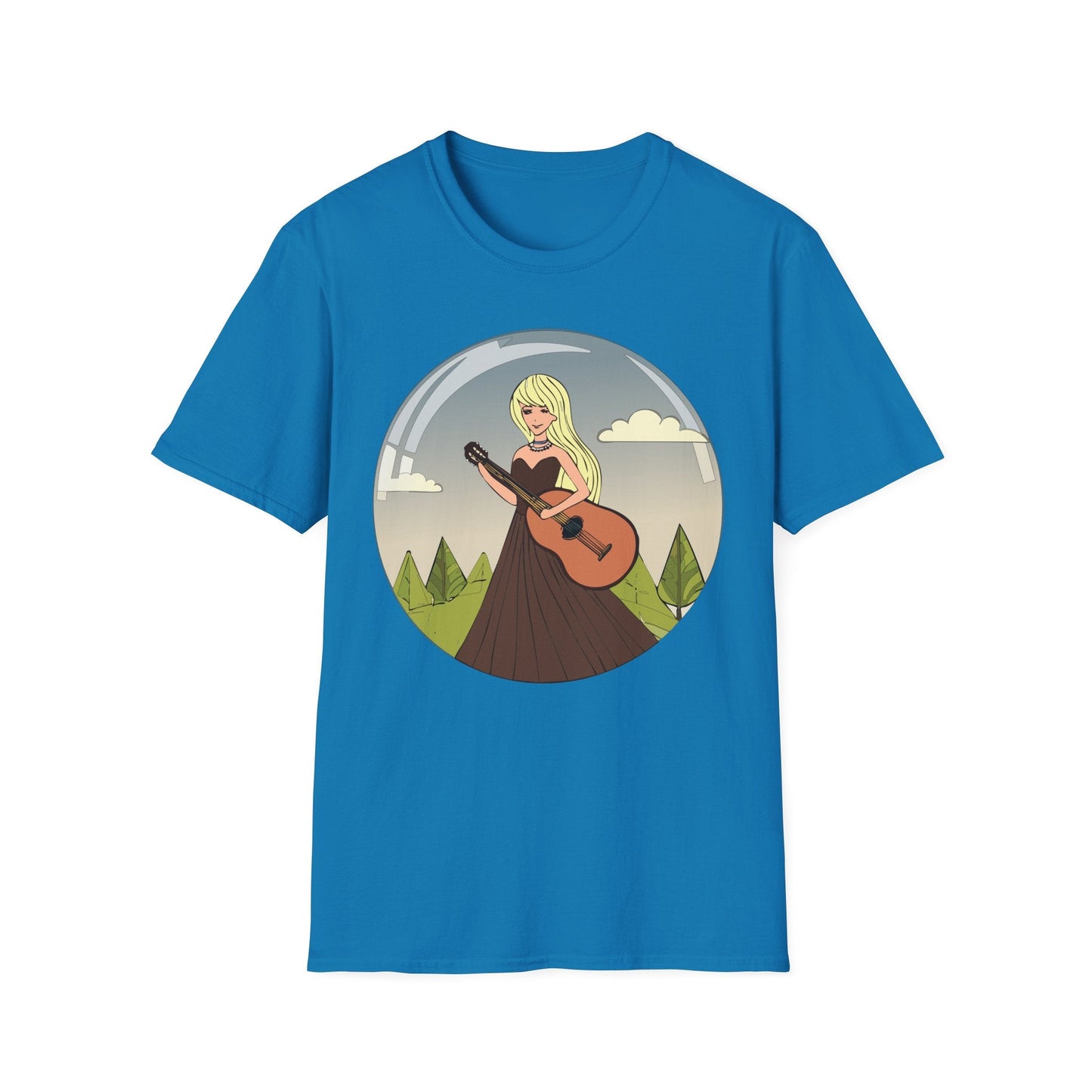 Womens Graphic T Shirt Art Design Tee Softstyle 100 Percent Ring Spun Cotton Short Sleeve