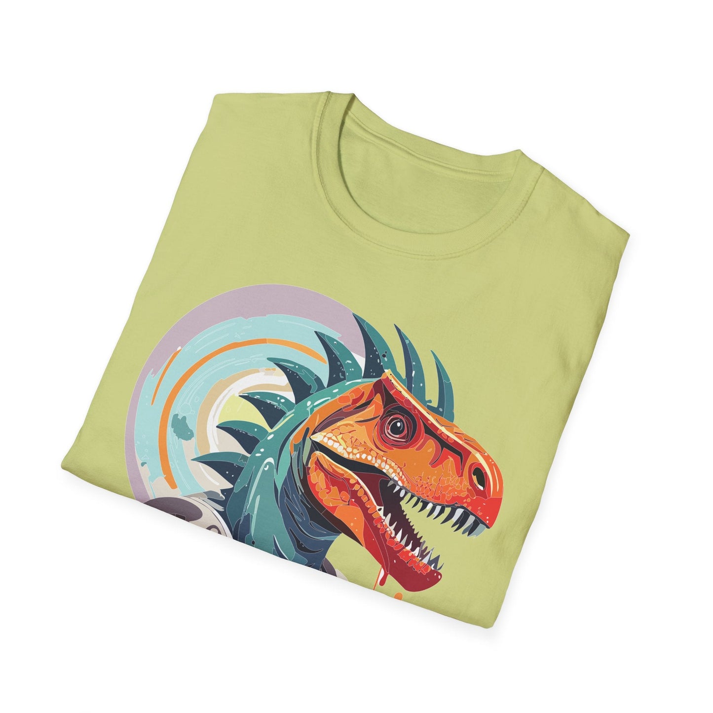 Unisex Gildan Softstyle 64000 Alien T Shirt With Cosmos Space Alien Art Graphic Tee