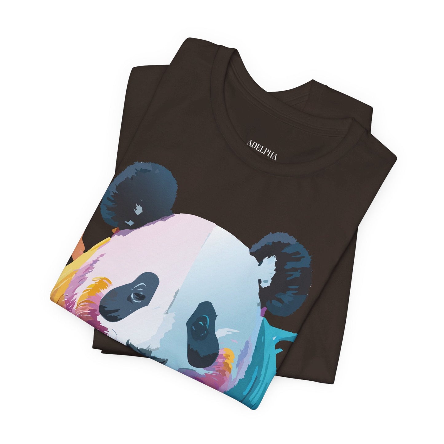 Adelpha Panda Graphic Tee Unisex Vintage Inspired Art Design Short Sleeve Shirt Edition