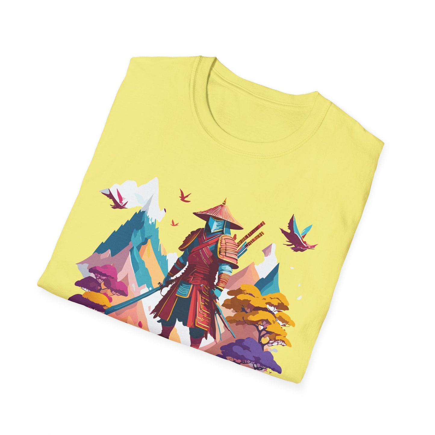 Samurai Shirt Unisex Samurai Tee Short Sleeve Gildan Softstyle 64000 100 Percent Ring Spun Cotton