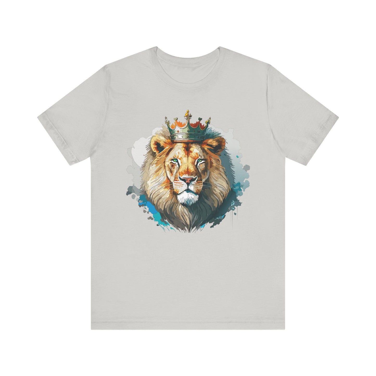 Unisex King Lion Tee, Animal Shirt, Tee Shirt with Lion, Crown T-Shirt, Animal King Tees, Crown Shirt, Safari T-Shirt 3