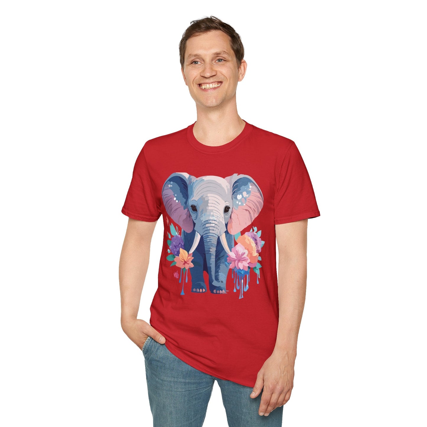 Elephant Graphic T Shirt Unisex Softstyle 64000 Cotton Animals T Shirt For Adults Premium