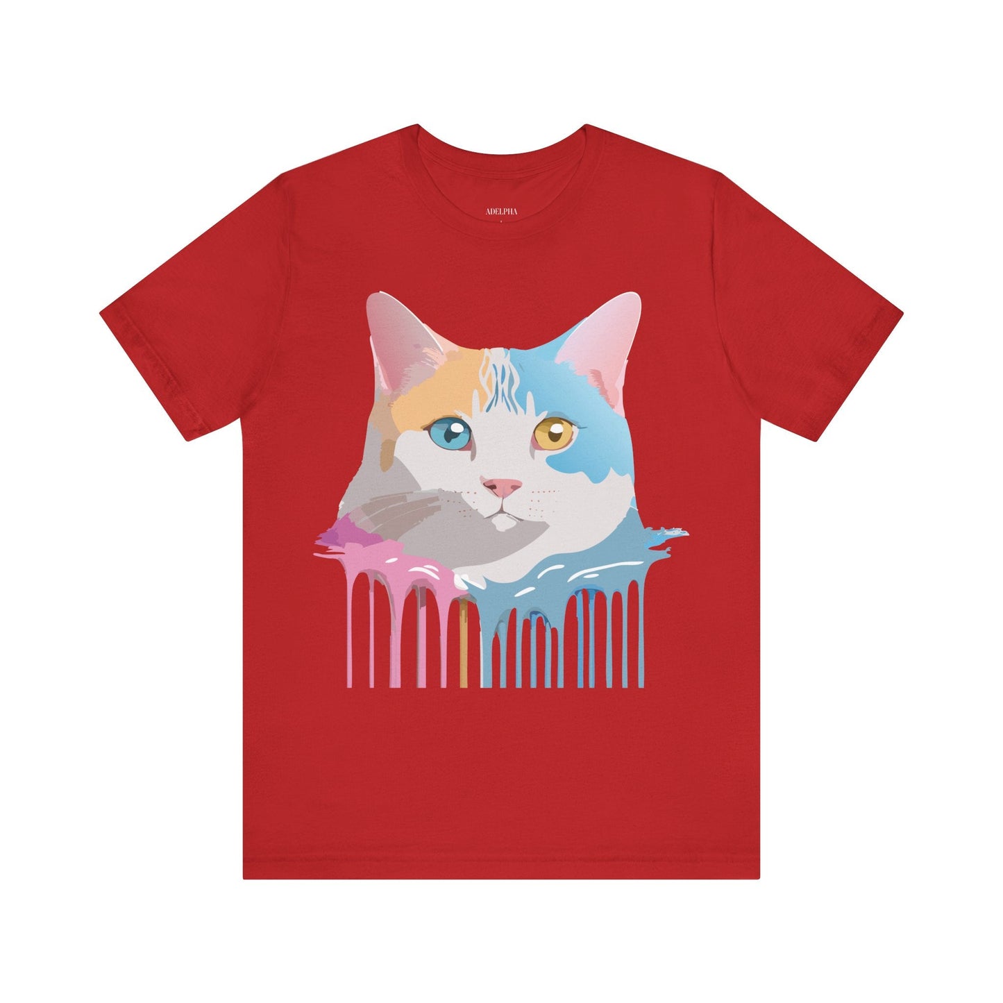 Unisex Cat Shirt Graphic Tee With Vintage Adelpha Art Design