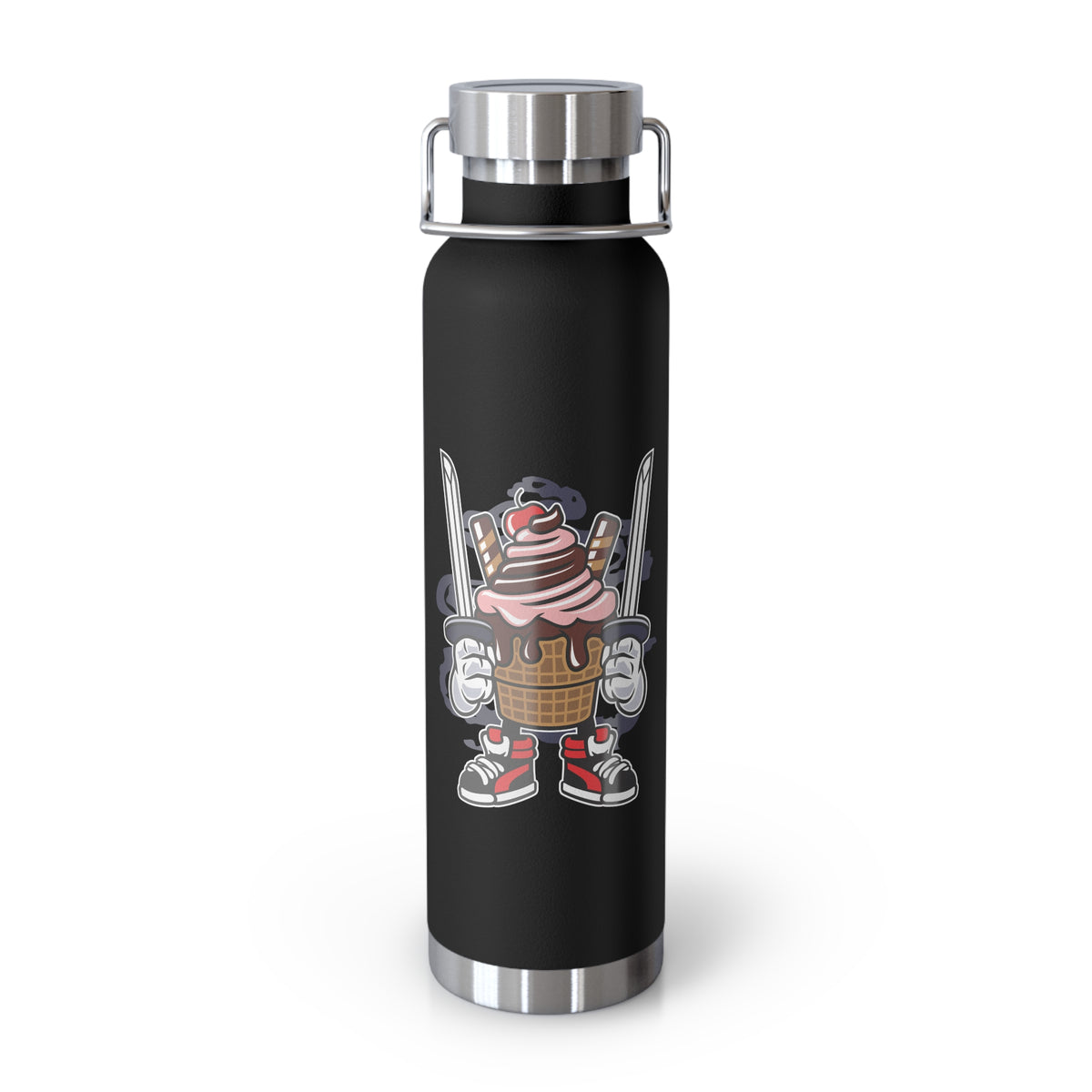 22oz Copper Insulated Water Bottle with Cartoon Design - CV94