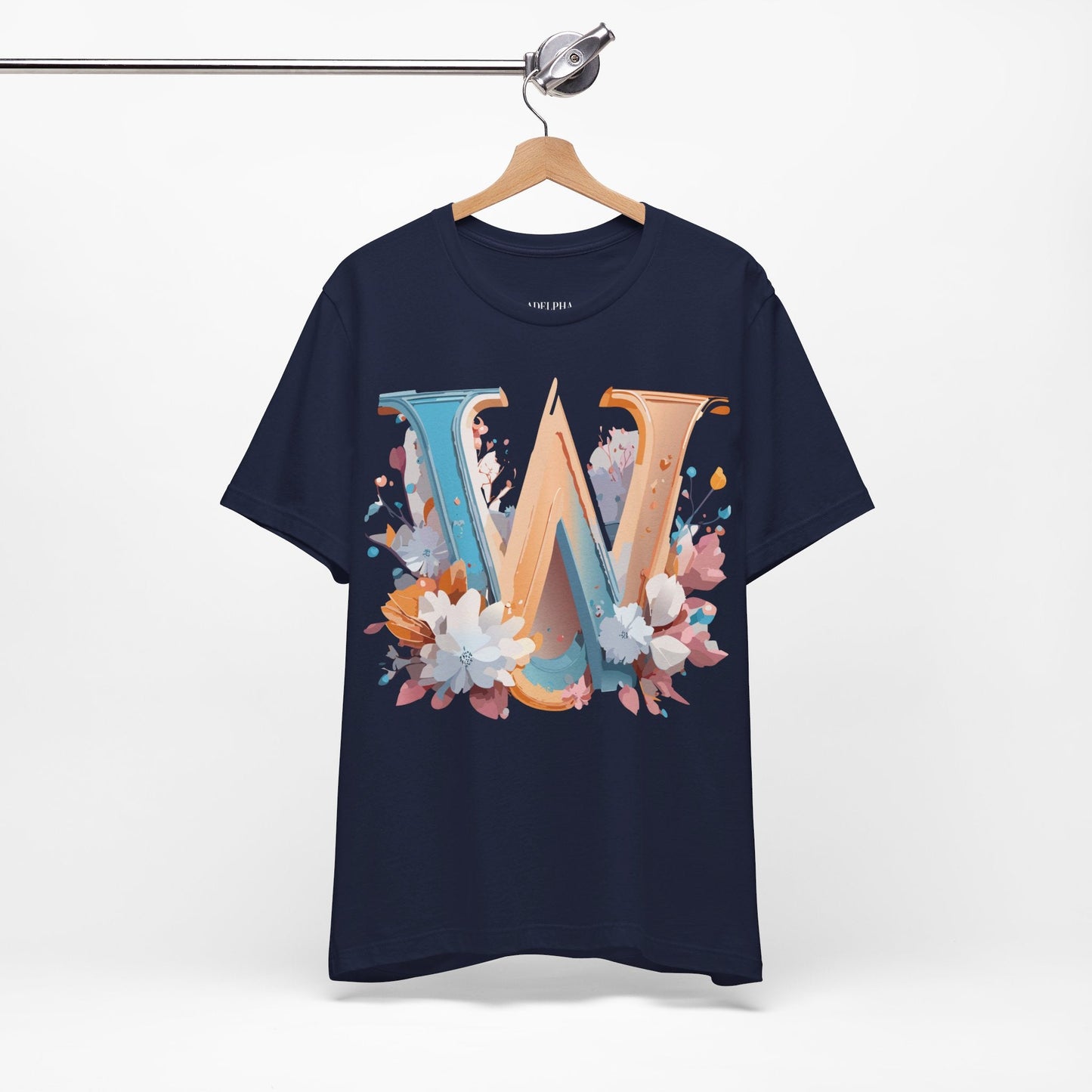 Letter W Shirt Unisex Graphic Tee By Adelpha Featuring Vintage Artwork For Everyday Casual Wear