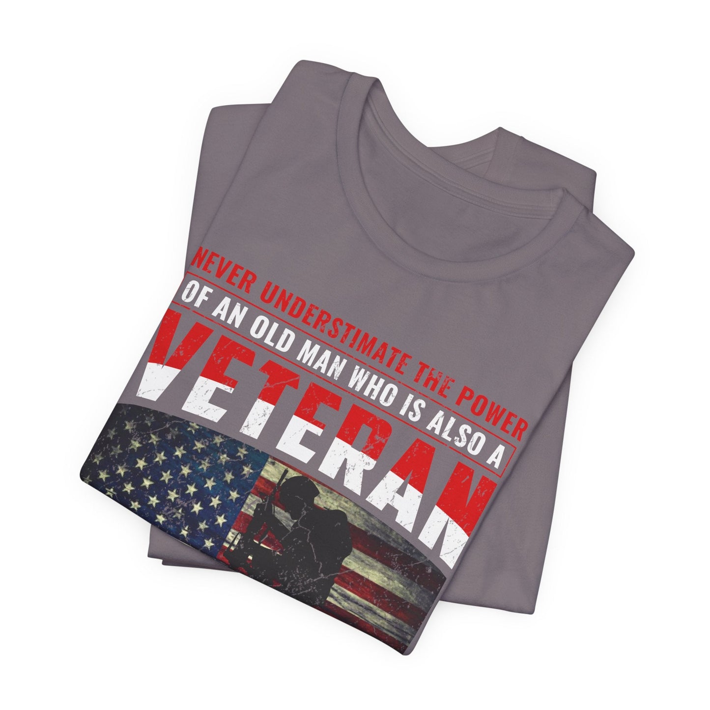 Army Veteran Patriotic Graphic Design Unisex Cotton T-Shirt v32