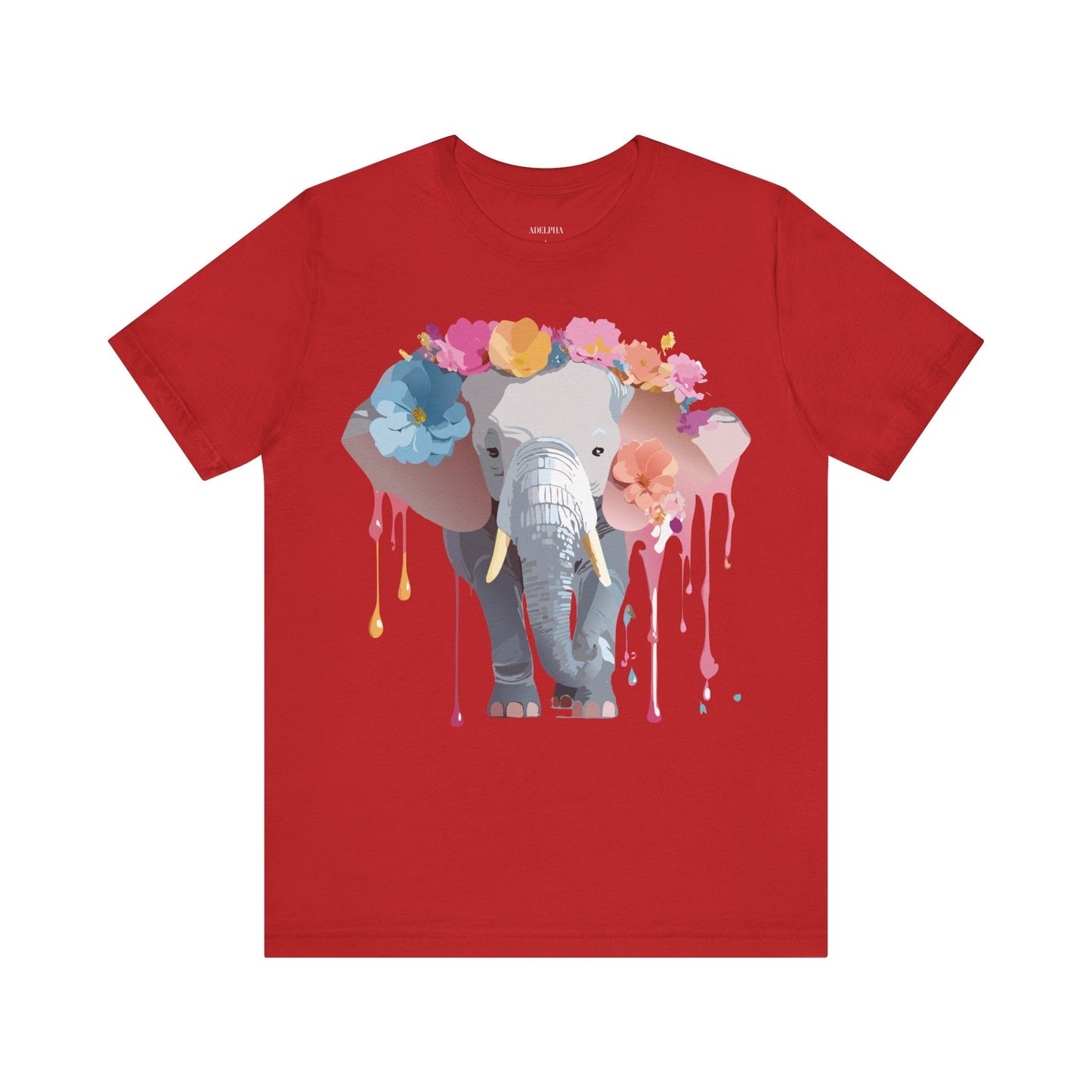Vintage Inspired Adelpha Elephant Graphic T Shirt Unisex Short Sleeve Premium Artwork