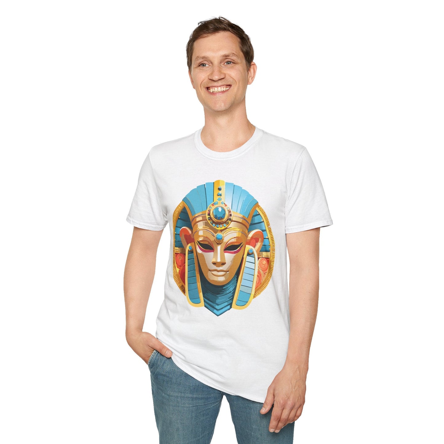 Mask Tee Shirt Unisex Softstyle Short Sleeve Art Design T Shirt 100 Percent Ring Spun Cotton
