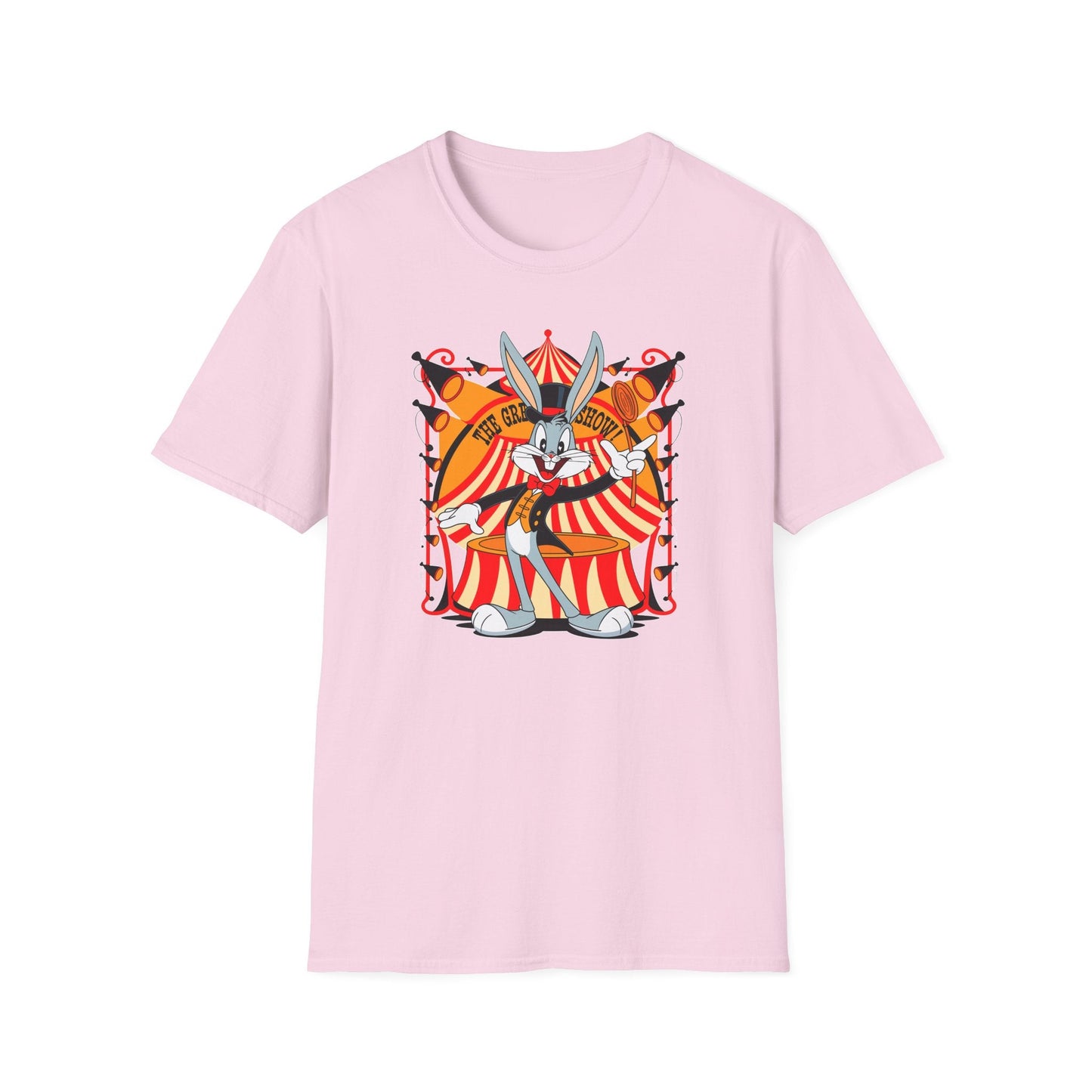 Bugs Bunny Unisex Shirt Gildan Softstyle Tee Cartoon Graphic Design 100 Percent Cotton