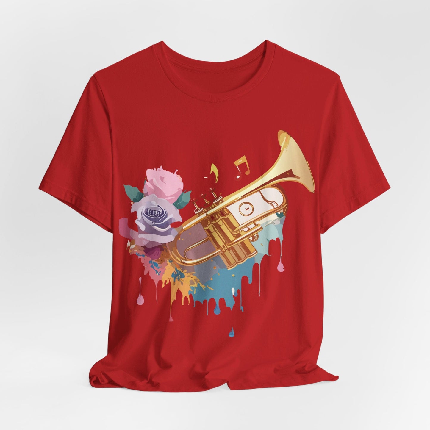 Music Graphic Unisex 100 Cotton Vintage Art with Musical Elements Tee 130
